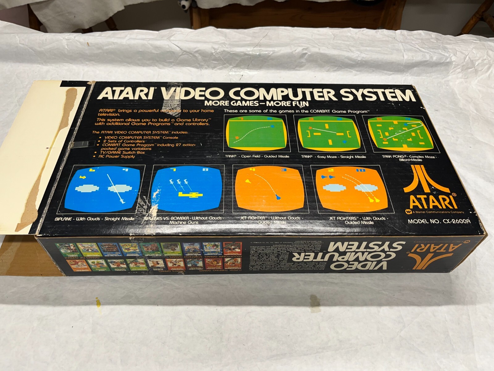 NOS 1982 ATARI VCS CX2600A 4 Switch Console System NEW Original Package OPEN BOX