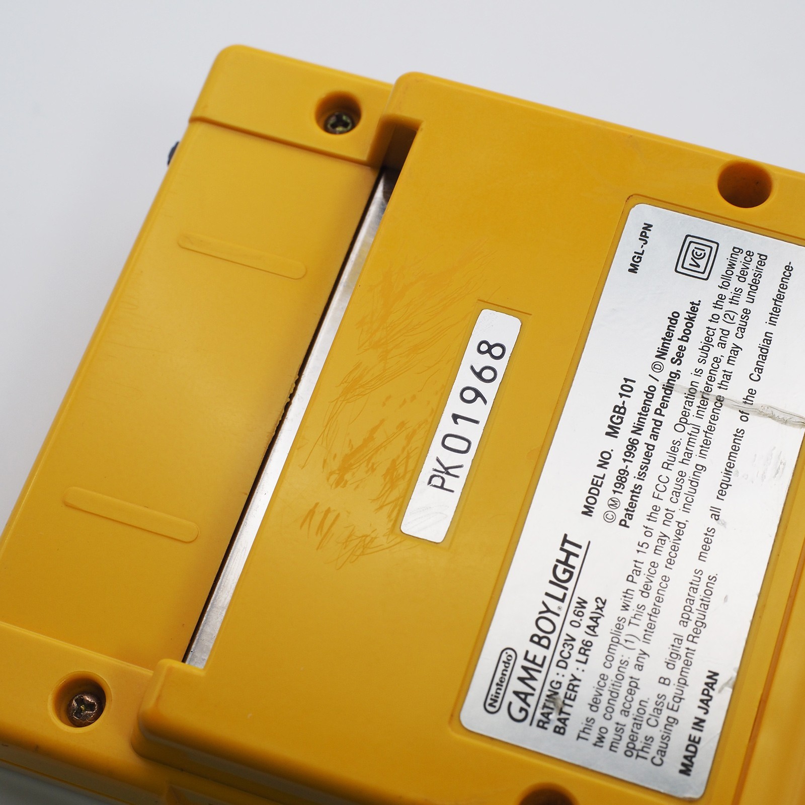 100% OEM Nintendo Game Boy Light Pokemon PIKACHU YELLOW console MGB-101 TESTED