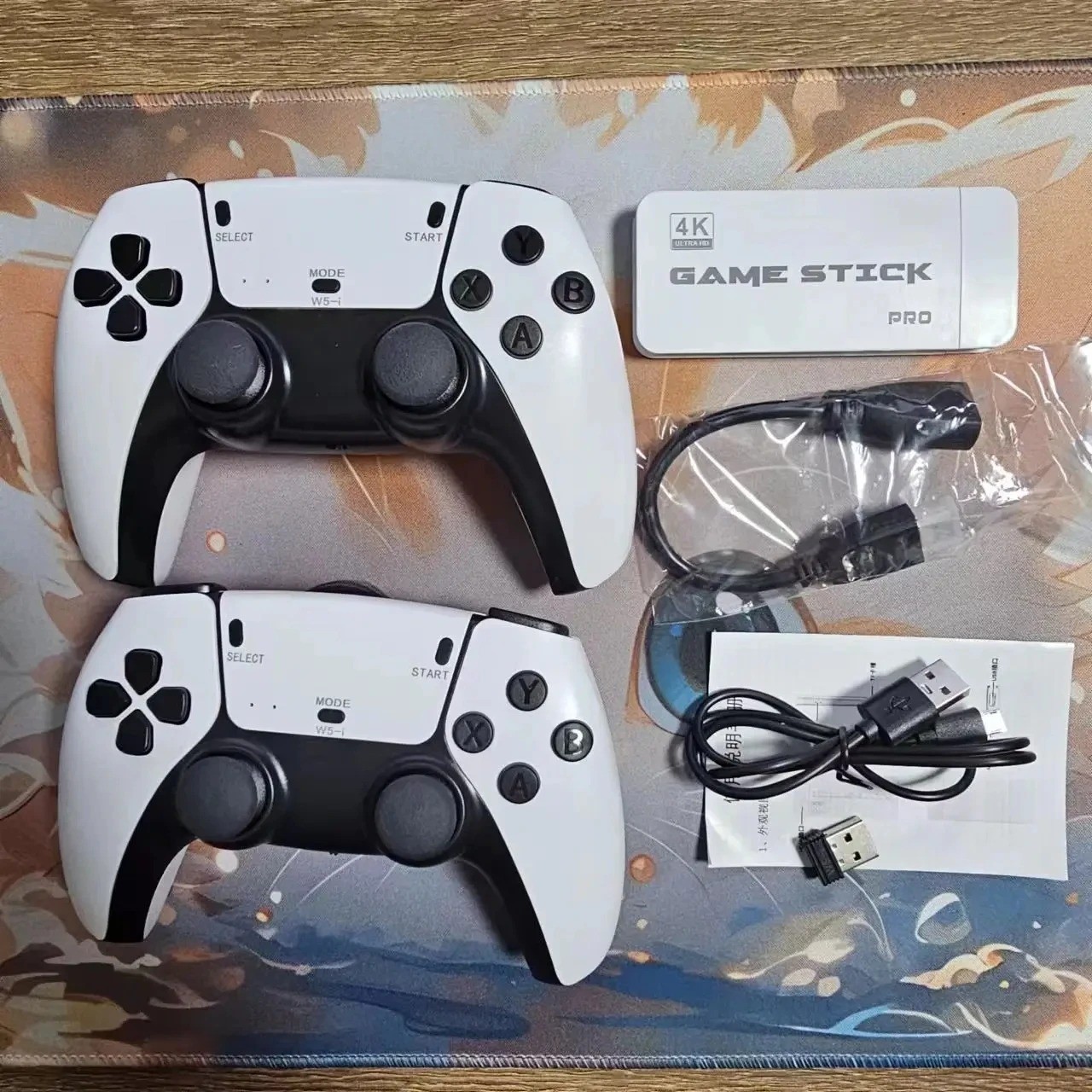 Retro Video Game Console 4K HDMI 20000+ 64G 2 Controller Wireless Game TV Stick