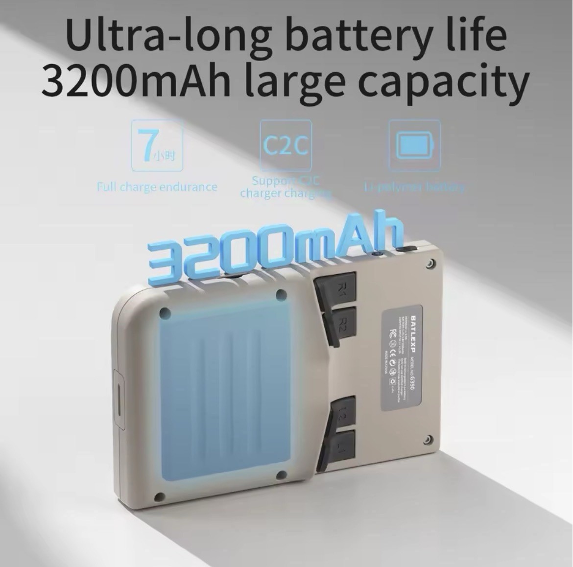 BATLEXP G350 Handheld Game Console 3.5in IPS 640×480 64GB USB-C