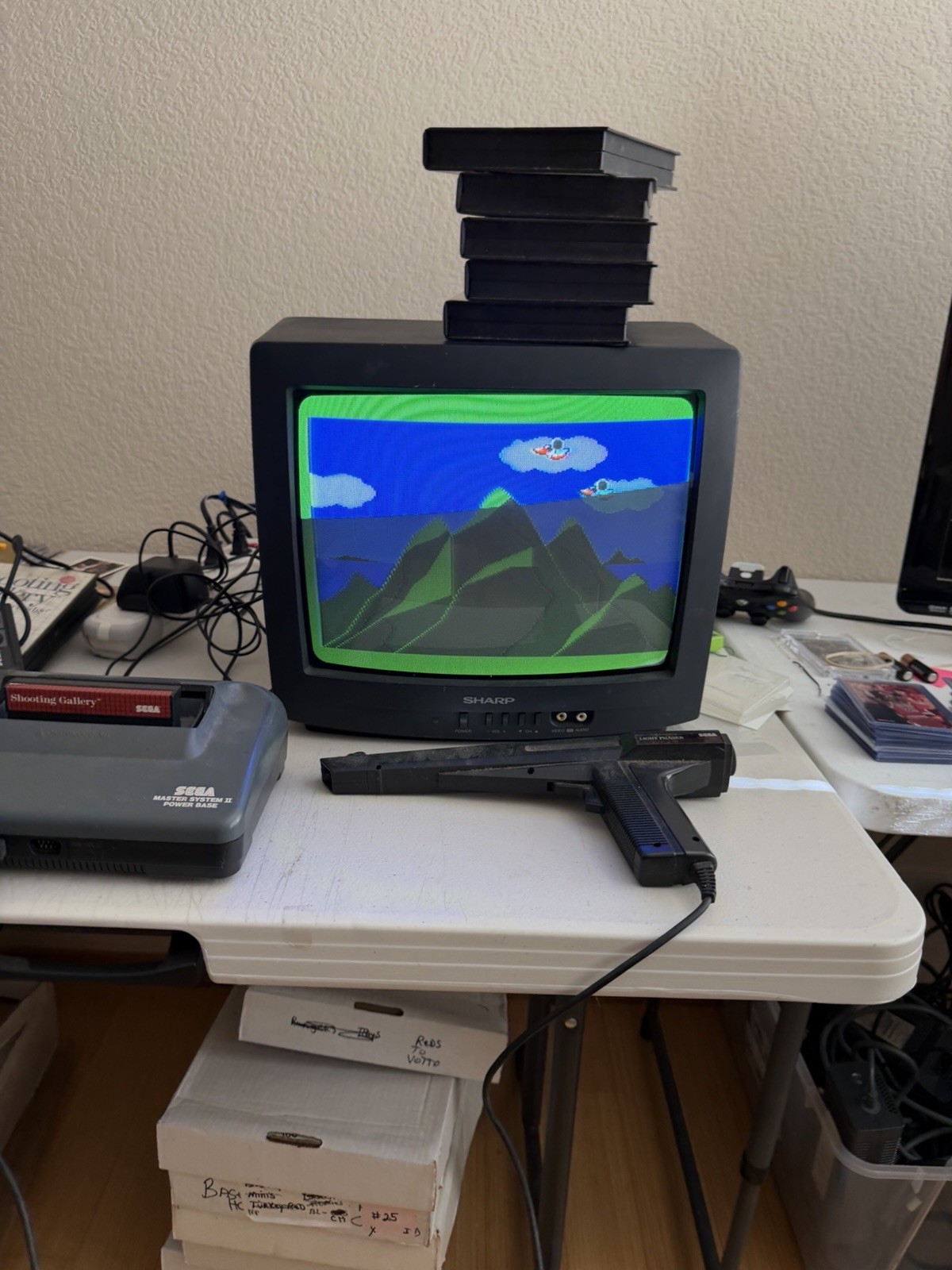 Sega Master System II Console Bundle Controller Phaser 6 Games Works US VERSION