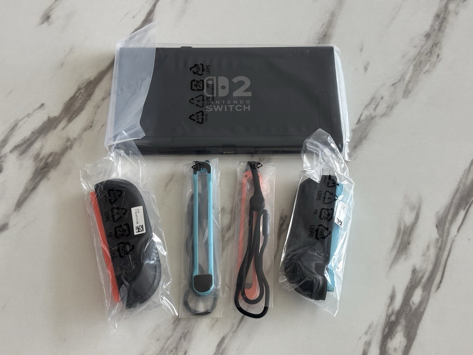 Brand New Nintendo Switch 2 Video Game Console BEE‑001 Black w/Wrist Straps