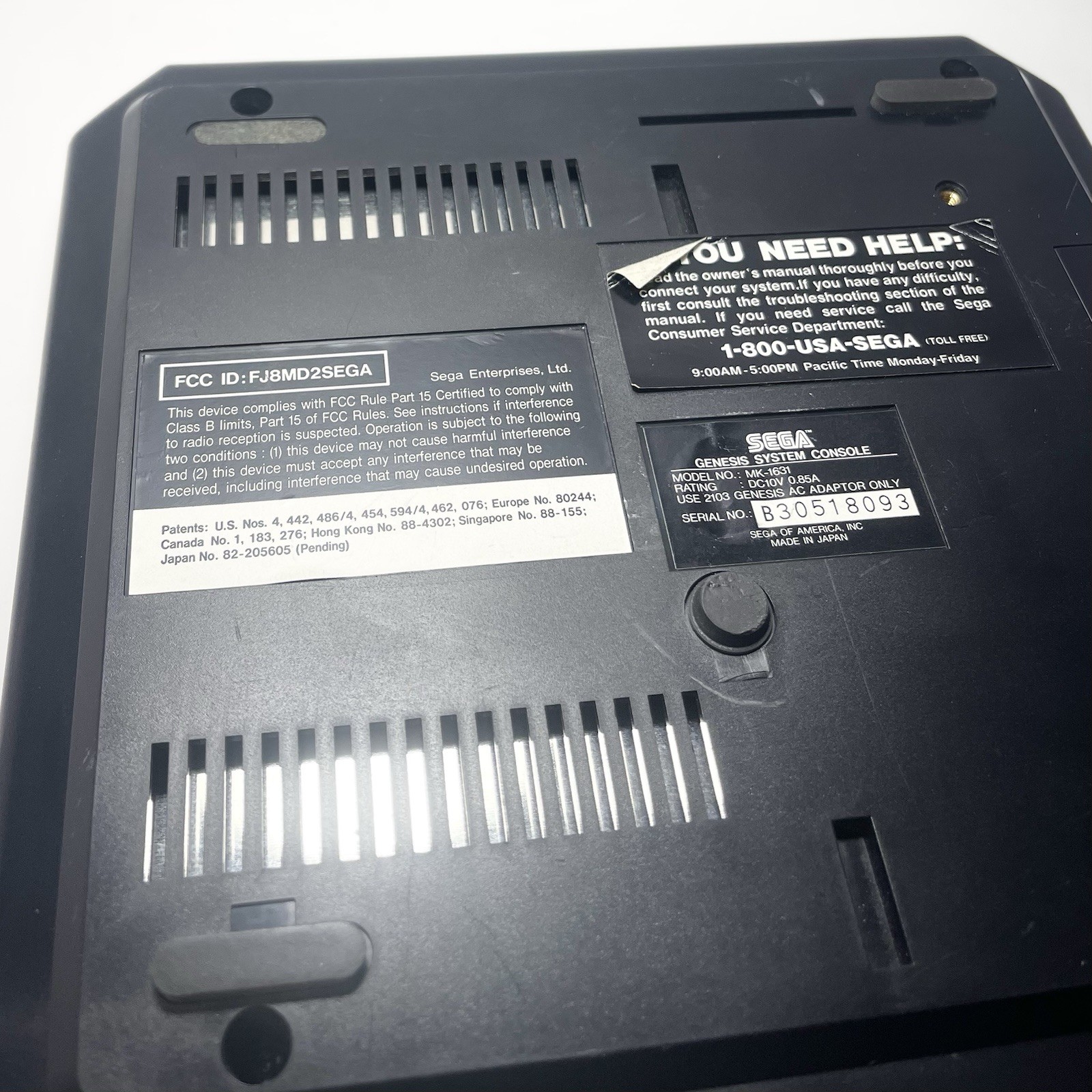 Sega Genesis Model 2 Console (READ) Black MK-1631 (Tested) Console & Game ONLY