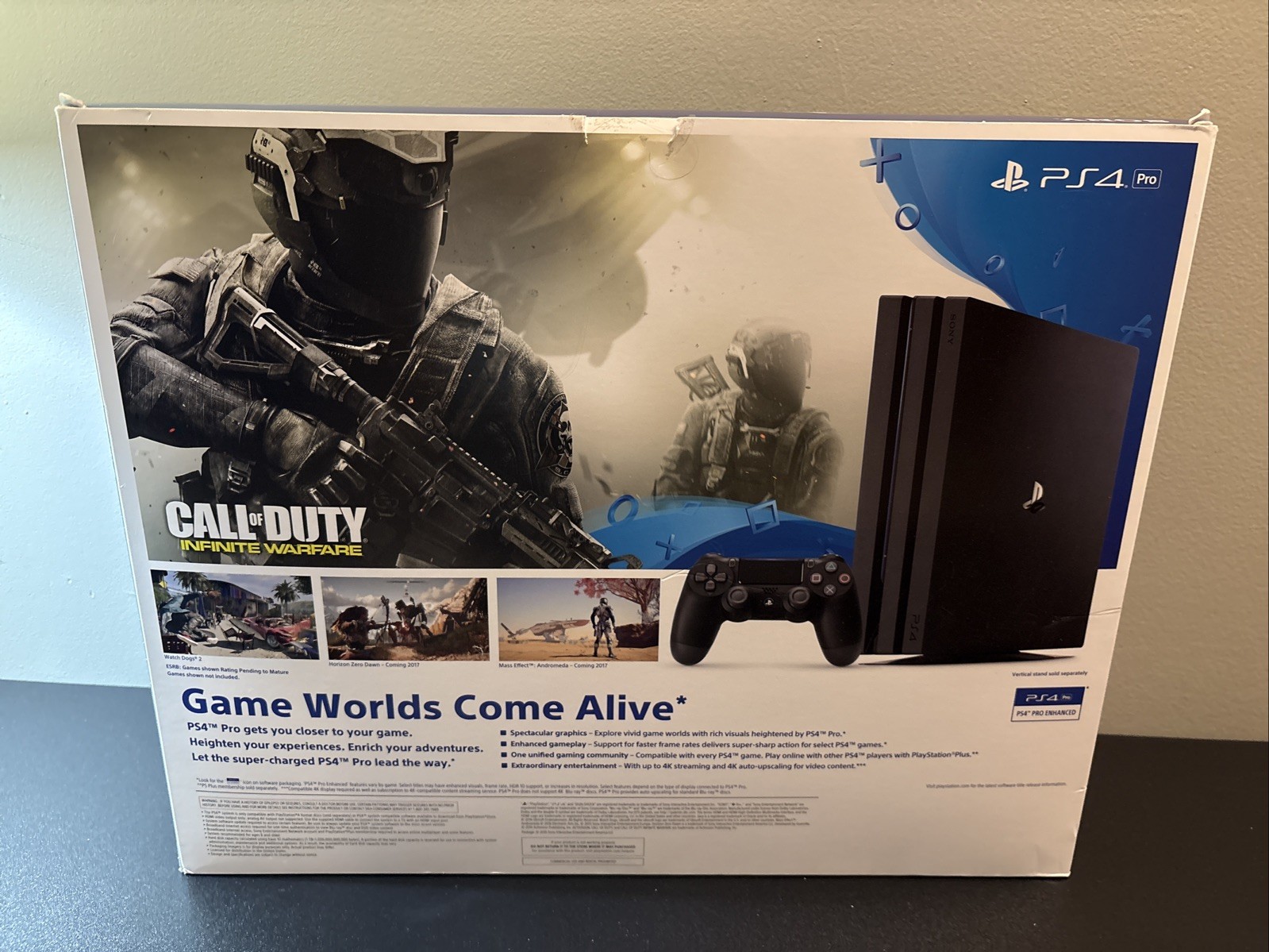 Sony PlayStation 4 Pro 1TB PS4 Console CUH-7215B W/Box & GTA5 Game – Great Cond.