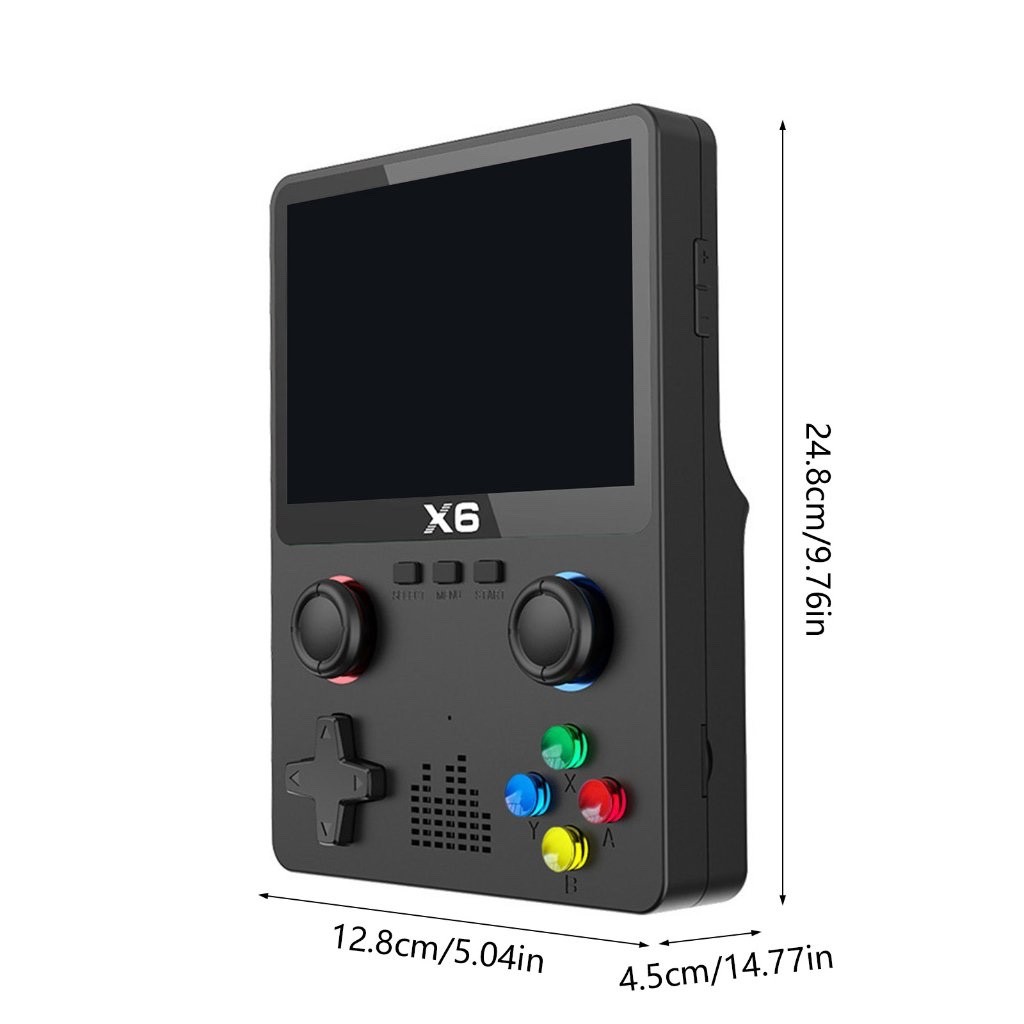 New – X6 Handheld Video Game Console 3.5 In 10000 Games Supports Expansion Cards