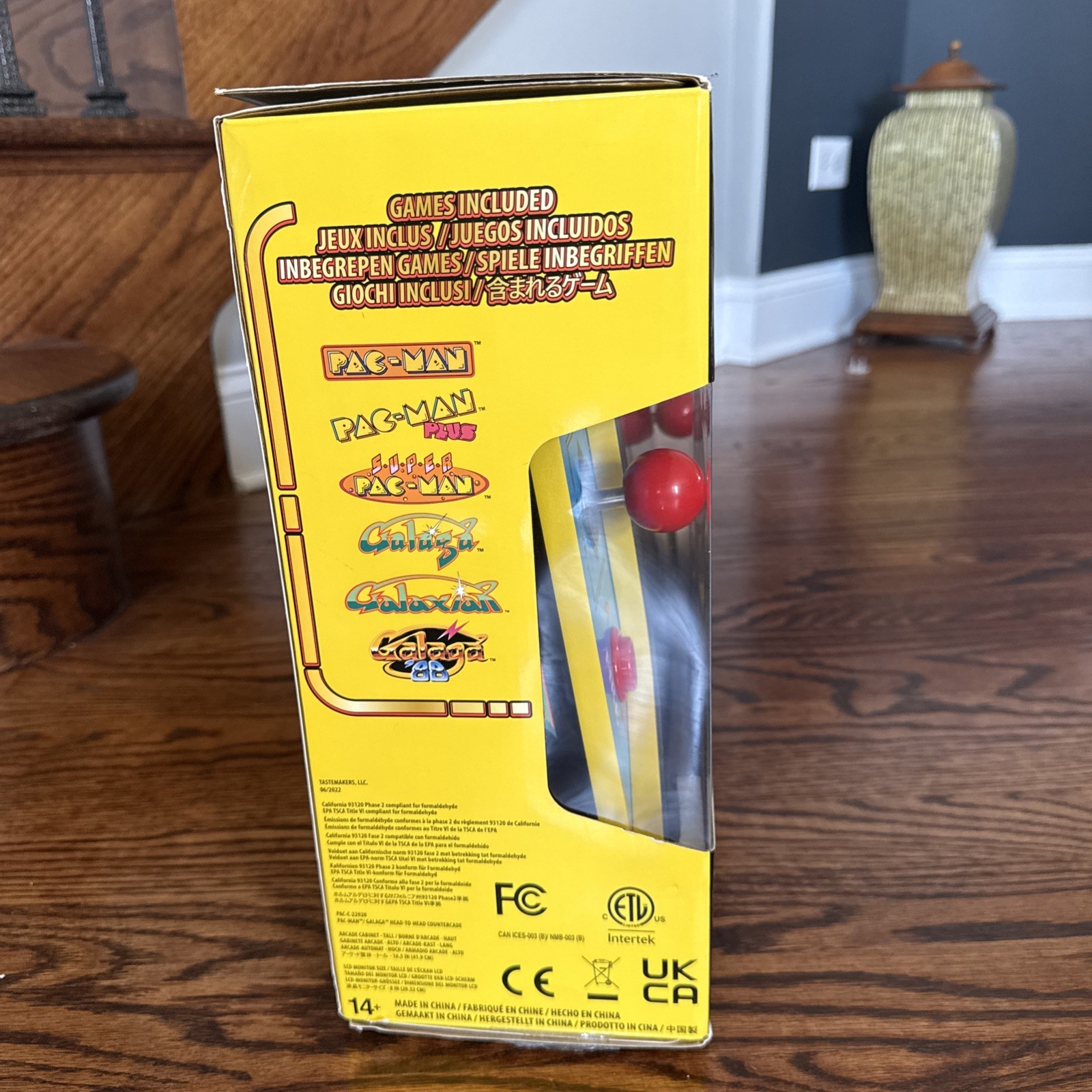 Arcade 1Up Pac-Man vs Galaga Head-to-Head Countercade 1-2-Player 6-in-1
