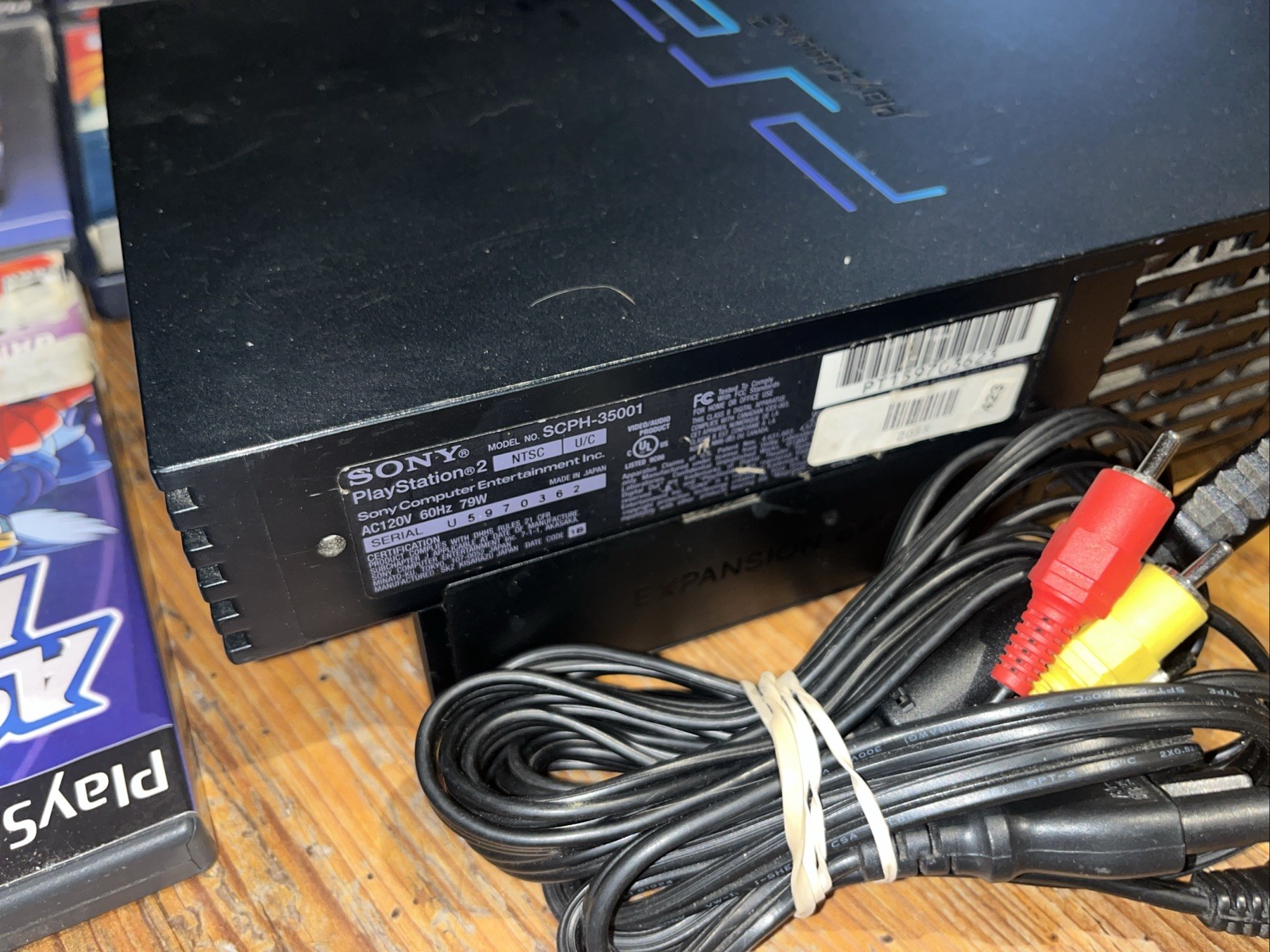 Sony PlayStation 2 PS2 Fat SCPH-35001 Console Bundle 22 Games Tested & Working