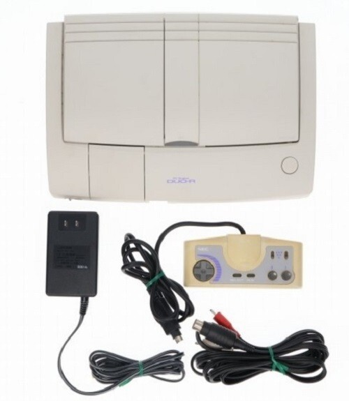 PC Engine ジン DUO-R(PI-TG10) Set Console and Chager, Cable Tested
