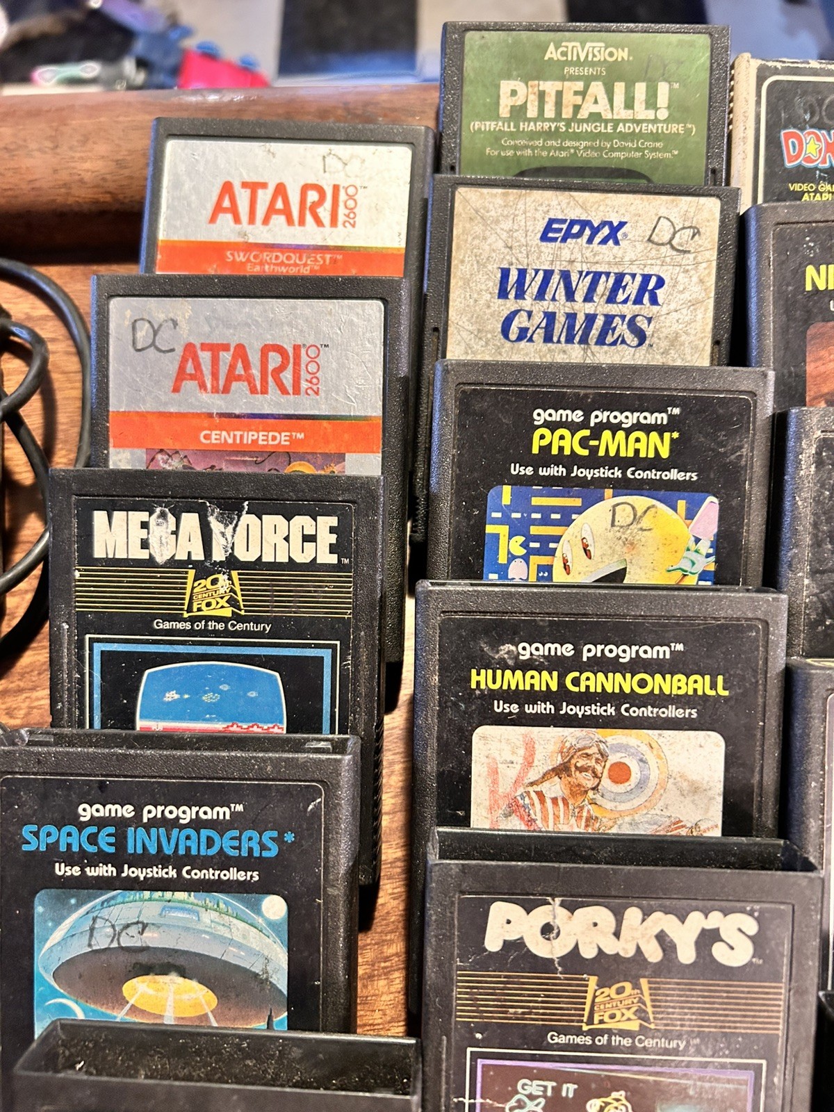 Lot Of 2 6 Atari Games. For 7800 ProSystem Console controllers all original
