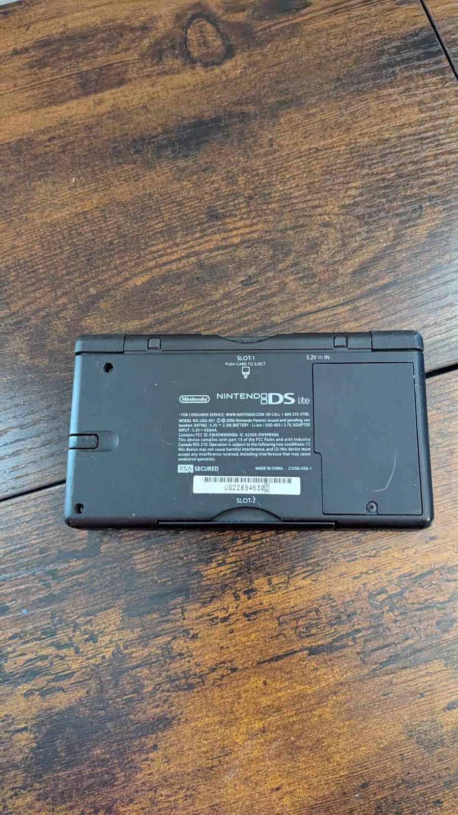 Nintendo DS Lite Handheld Console (USG-001) Blue w/ OEM Stylus Tested WORKING