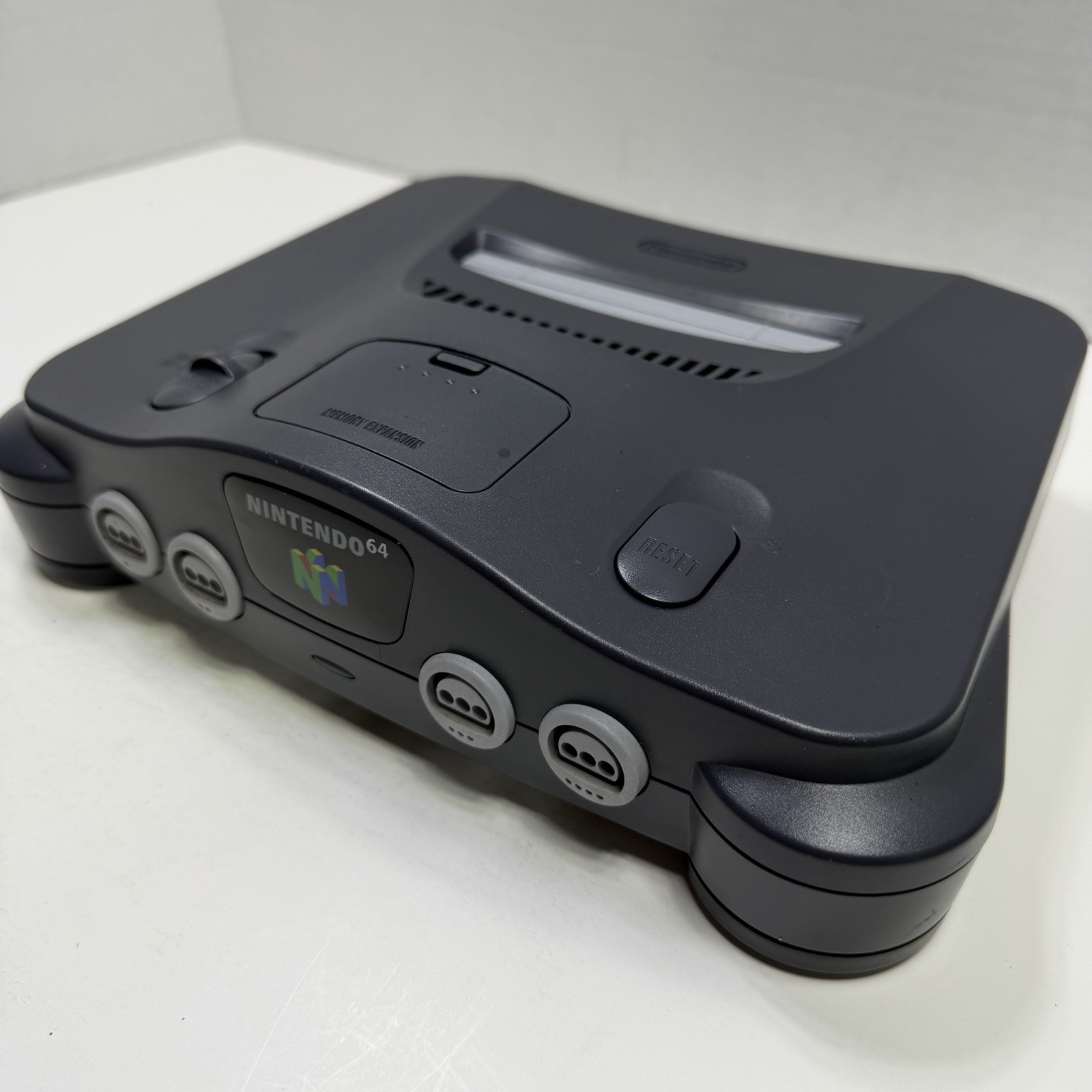 Nintendo 64 NUS-001 Black Console w/Controller, Game & Cables, Tested/Cleaned