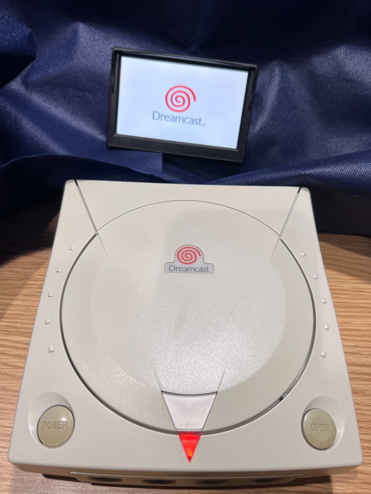 Sega Dreamcast VA1 OEM Case No GD-ROM ODE-Ready Battery Mod Power Socket Fuse