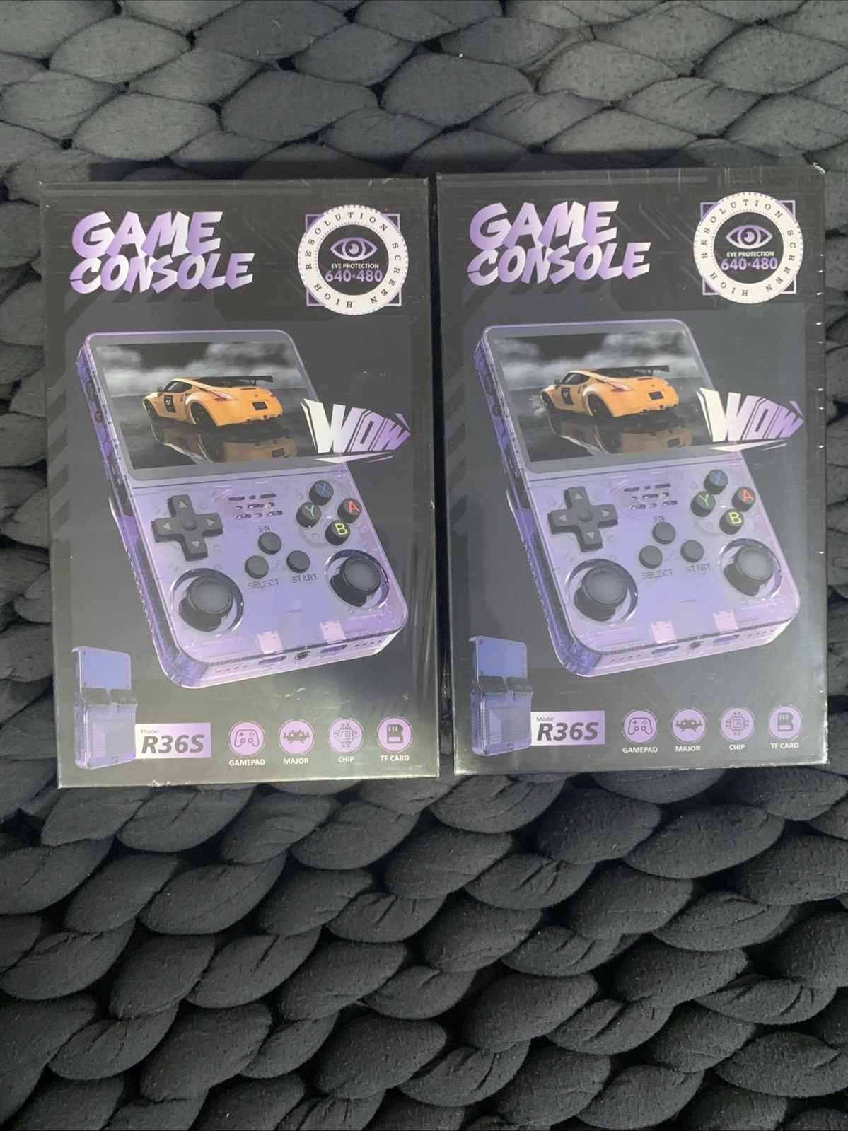 2 Console Lot: R36S 64 GB Handheld Games 3.5 Inch IPS Screen, 20000+ Video Games