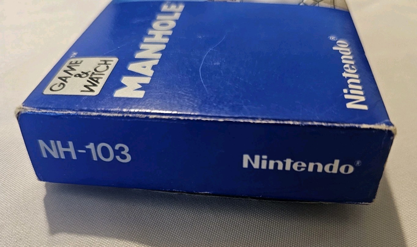 Nintendo Game & Watch Manhole NH-103 Wide Screen 1983 Rare Original Box Working