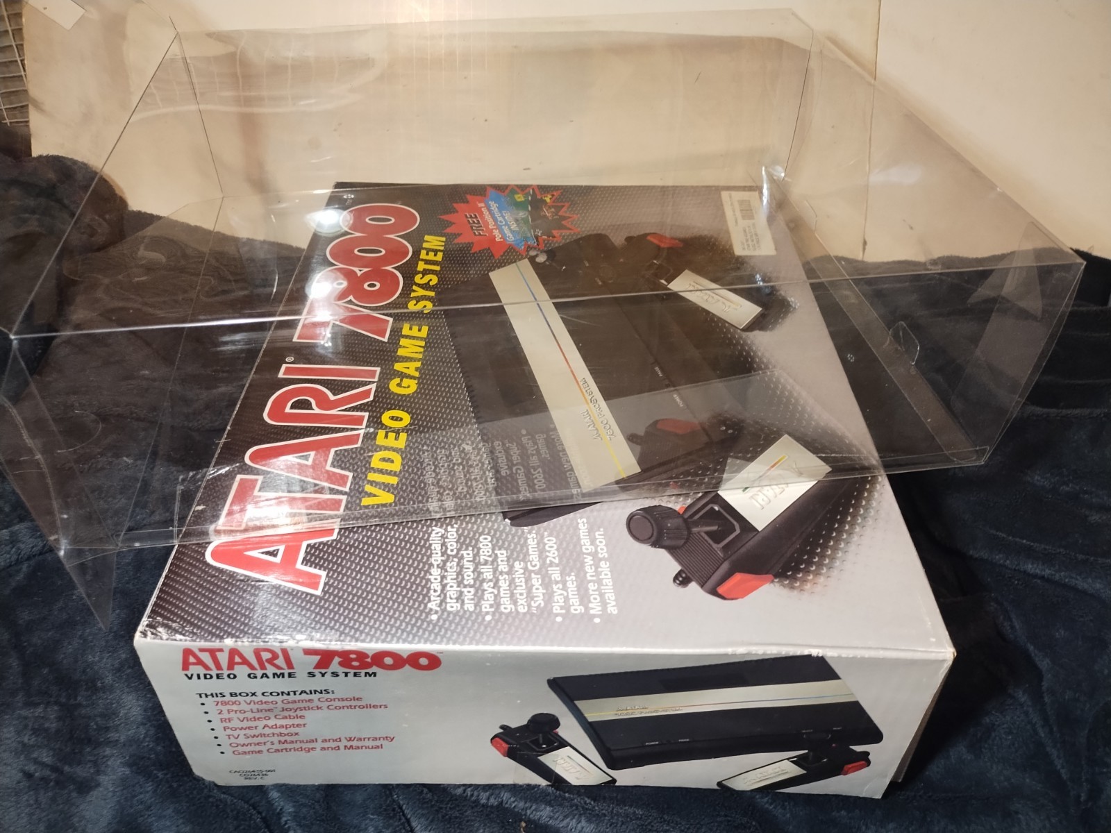 Atari 7800 Console System in Box Excellent Condition Matching Serial #