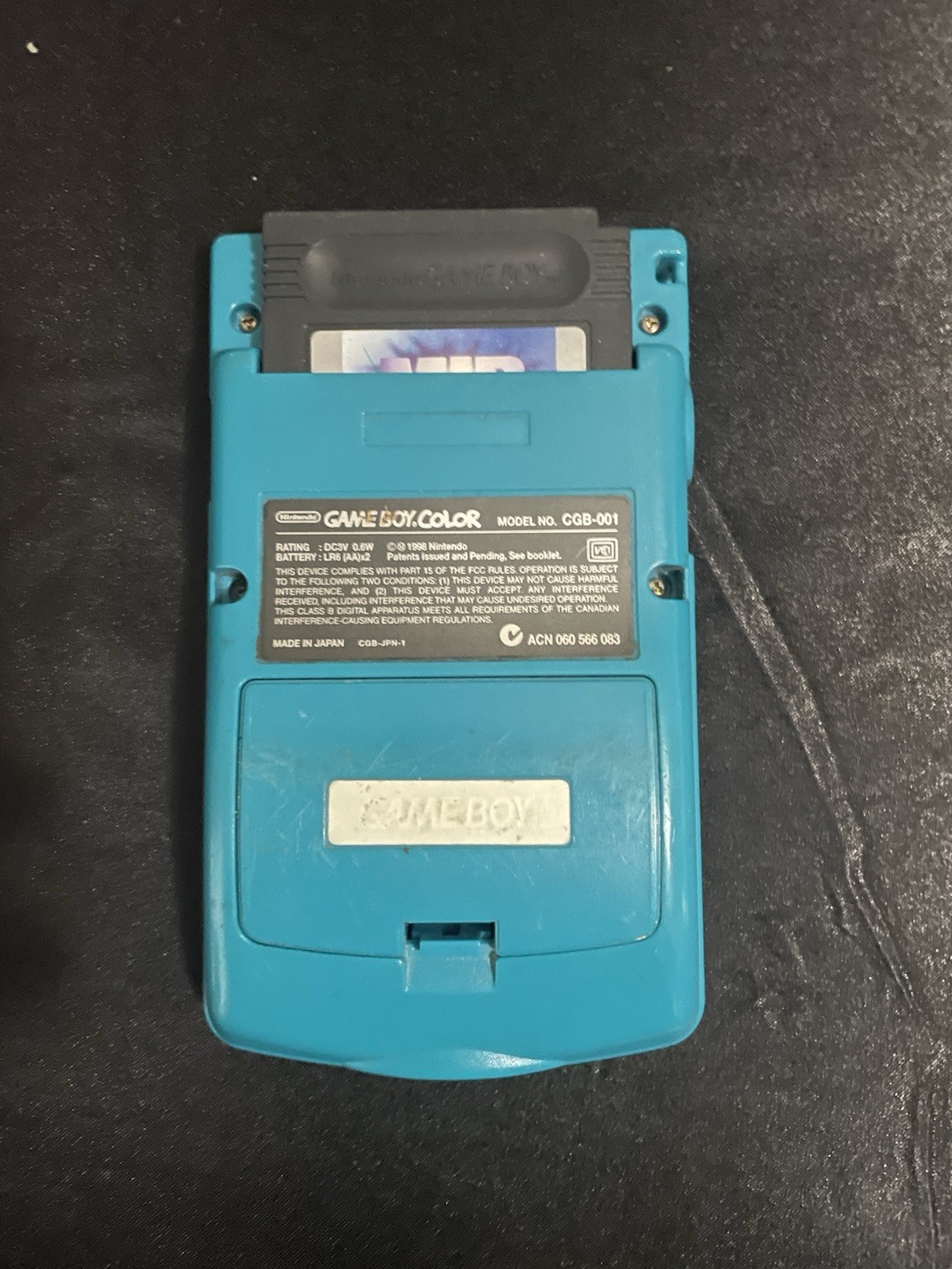 1998 Nintendo Game Boy Color CGB-001 Handheld, Teal/Blue – Tested