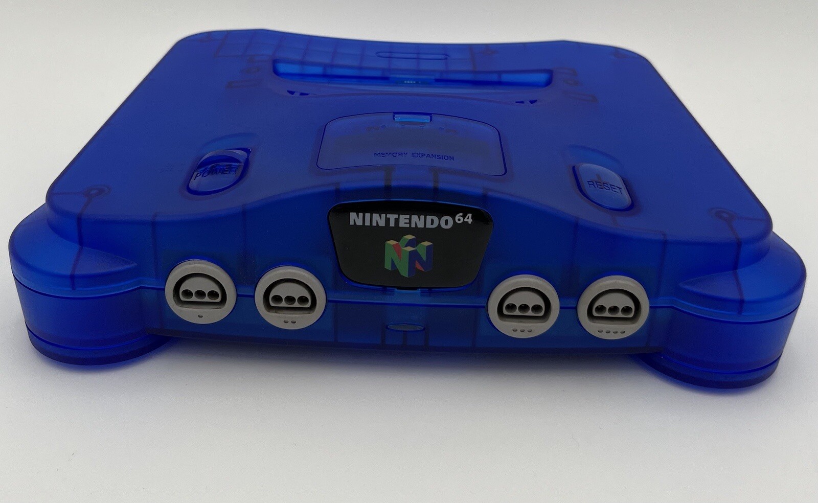 N64 W/ Mario Party 1 & 2 Party Pack Translucent BLUE Nintendo-64 Console System