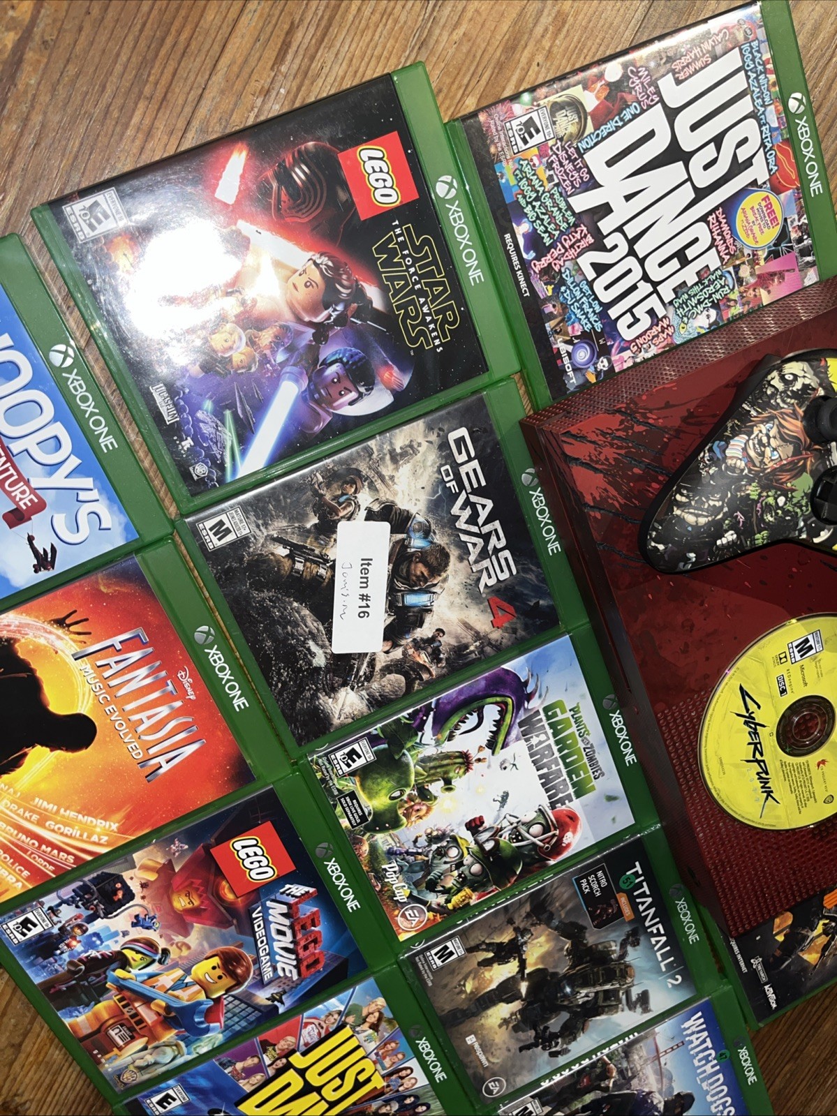 Microsoft Xbox One S Gears of War 4 Limited Ed 2TB w/ 20+ Games Custom Control