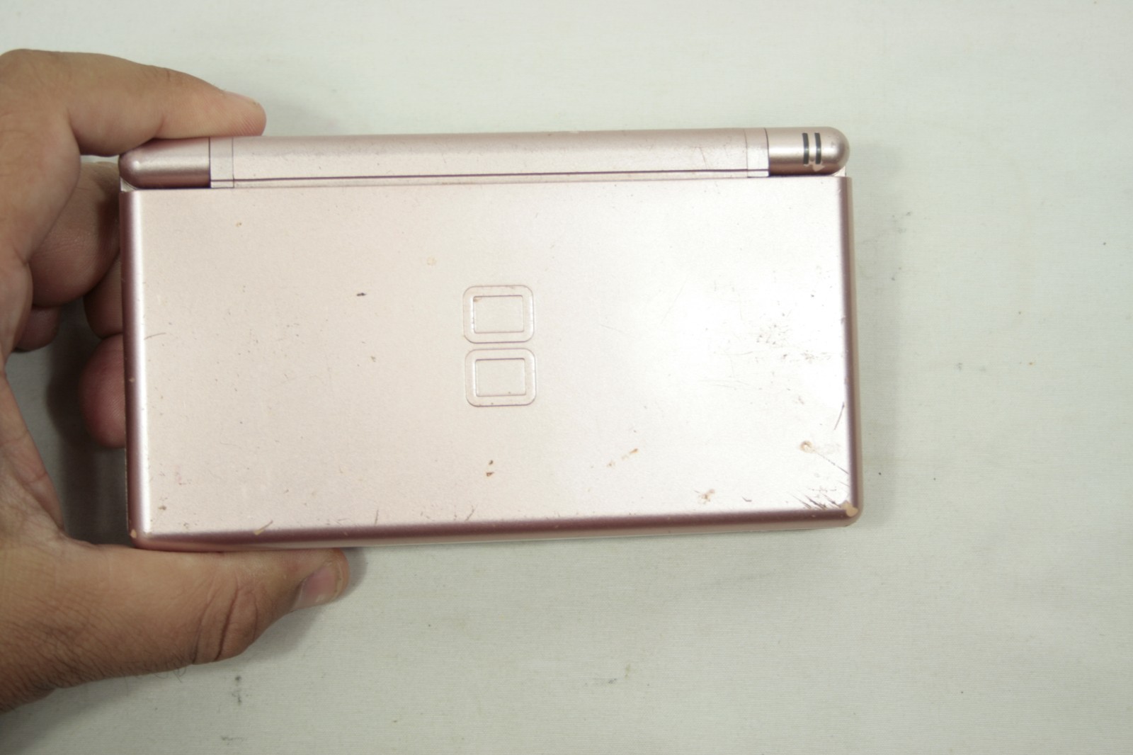 Nintendo DS Lite Console Pink Metallic Rose UNTESTED AS IS FOR PART FOR REPAIR