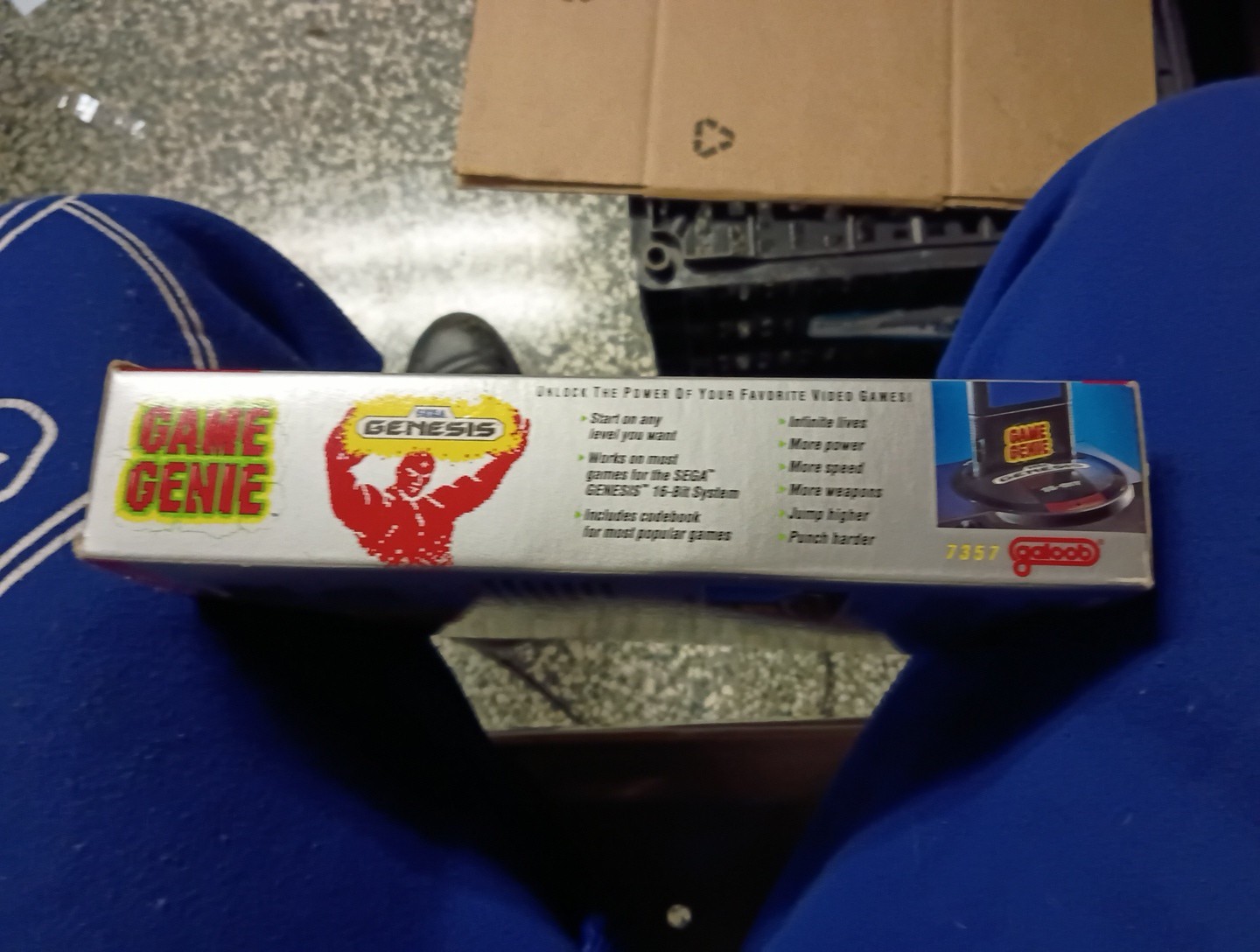 Vintage Sega Genesis Game Geni Code Book and Cartridge