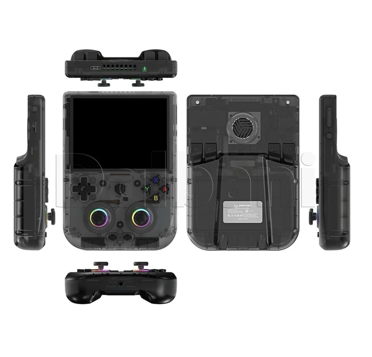 RG406V Anbernic Black Retro Handheld Game Console Android 13 WIFI 4-inch