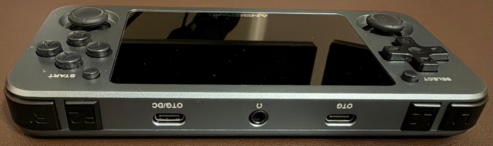 Anbernic 351M Retro Handheld Game Console with Carrying Case, Space Gray Color