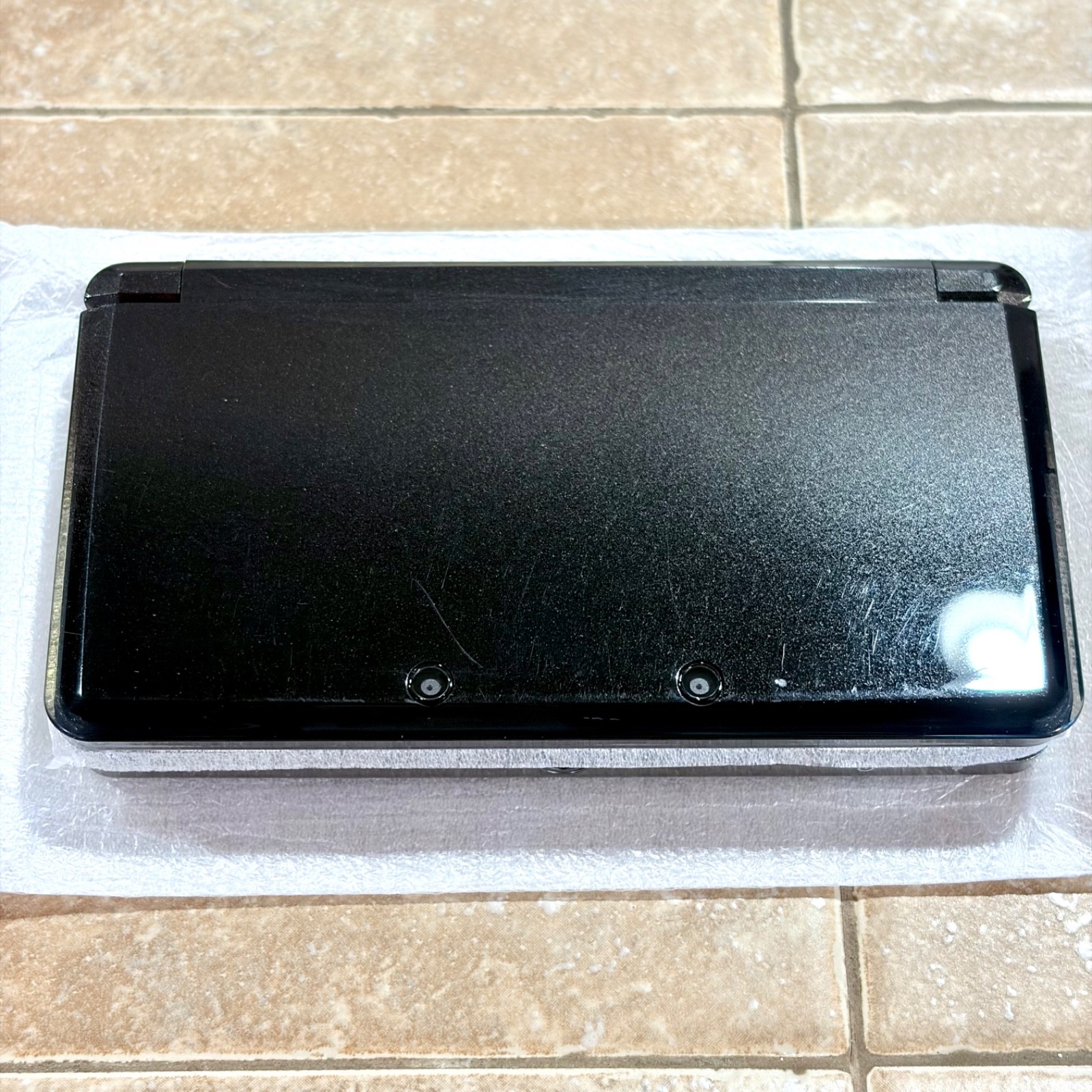 Nintendo 3DS Cosmo Black Launch Edition Console CIB Clean System Complete MINTY
