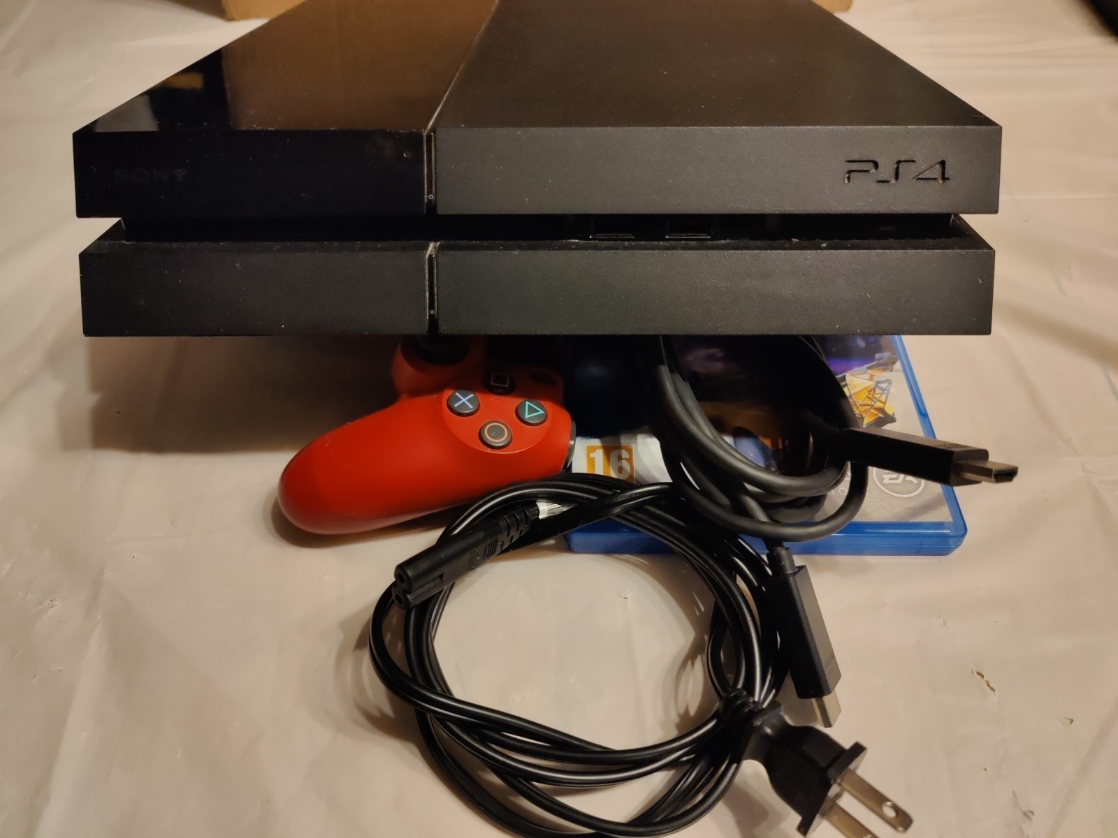 Sony Playstation 4 500GB Black Console PS4 W/ Controller & Cords Tested Working!