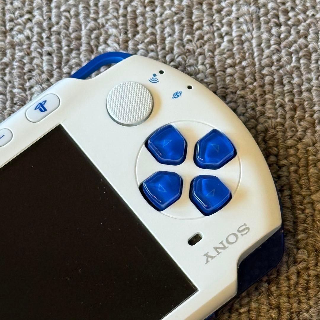 SONY Playstation PSP 3000 Blue White Game Console Good Tested Condition Japan
