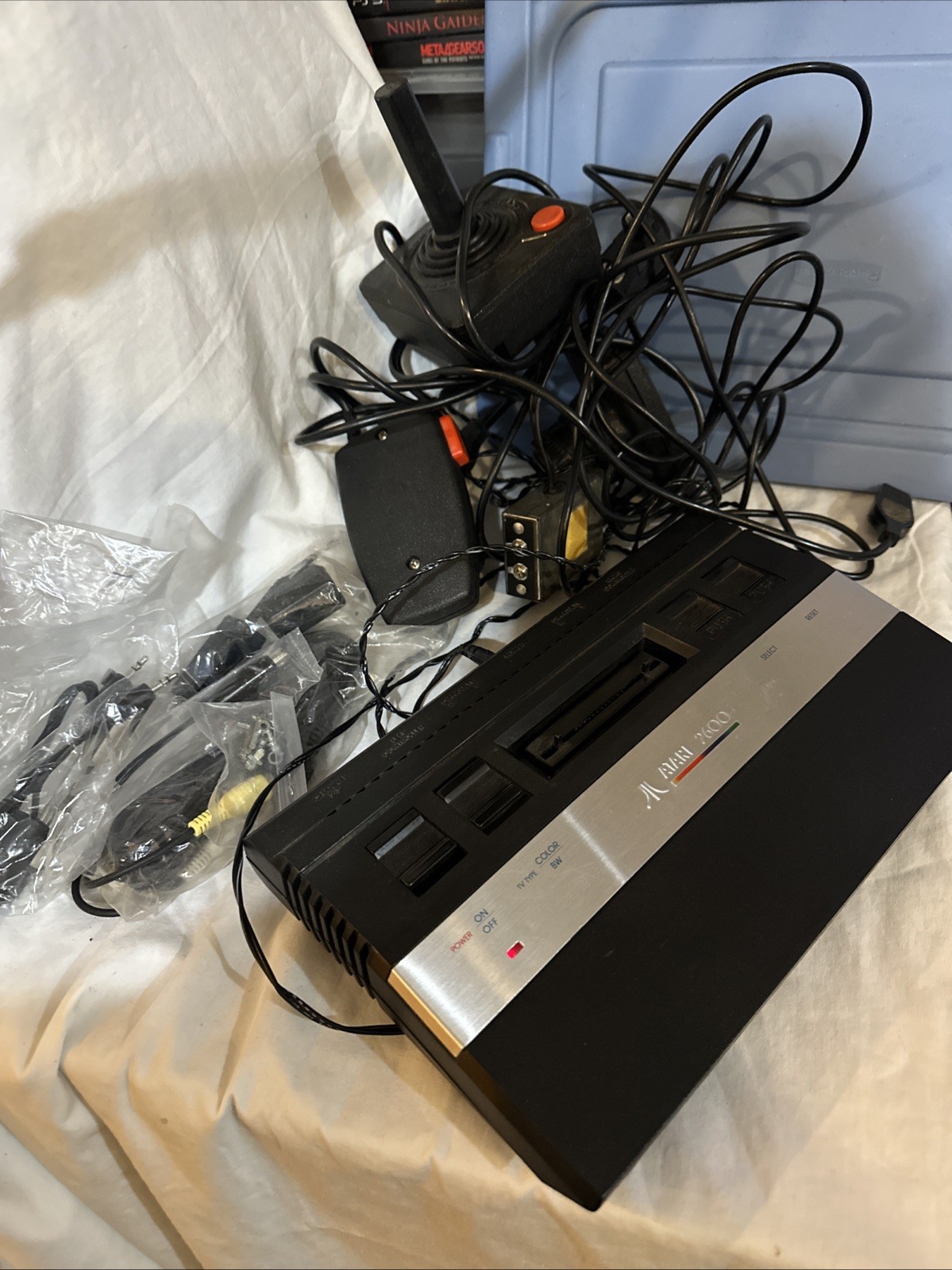 Atari 2600 Jr. Rainbow Console Bundle tested working Complete vintage classic