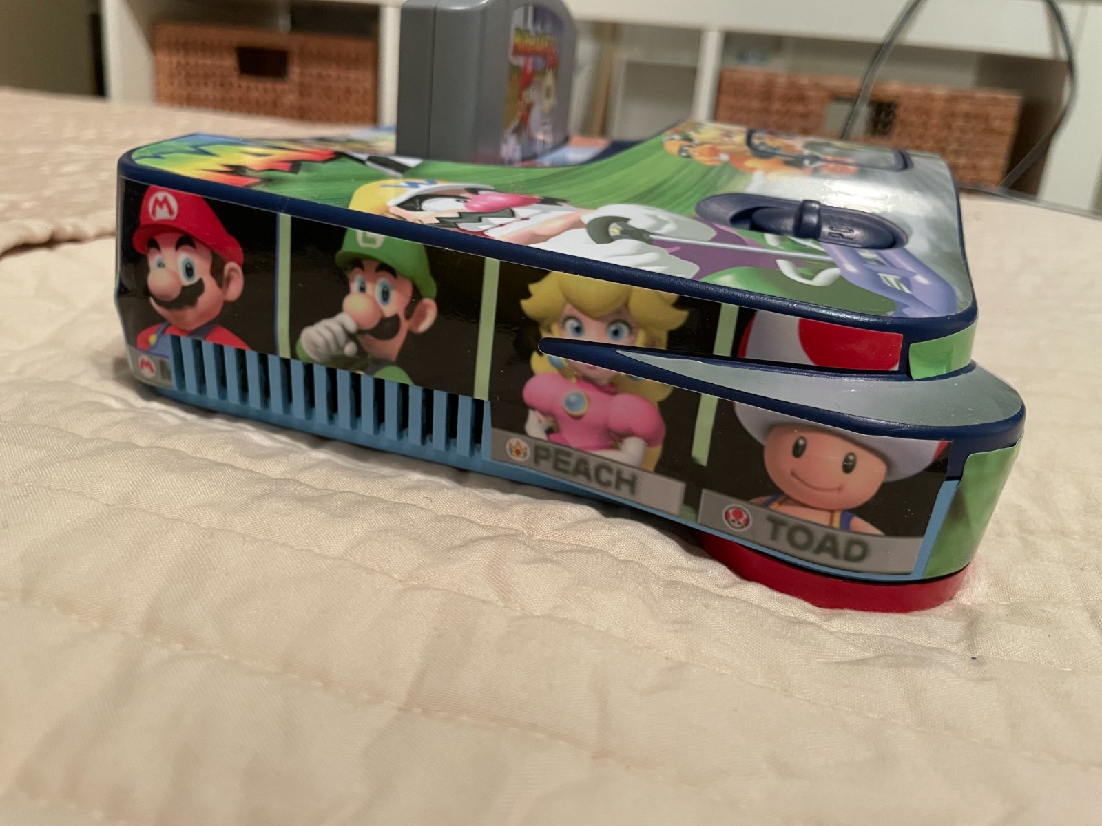 Nintendo 64 Console -Painted Blue/Light Blue/Red SuperMario Kart 3d Decals