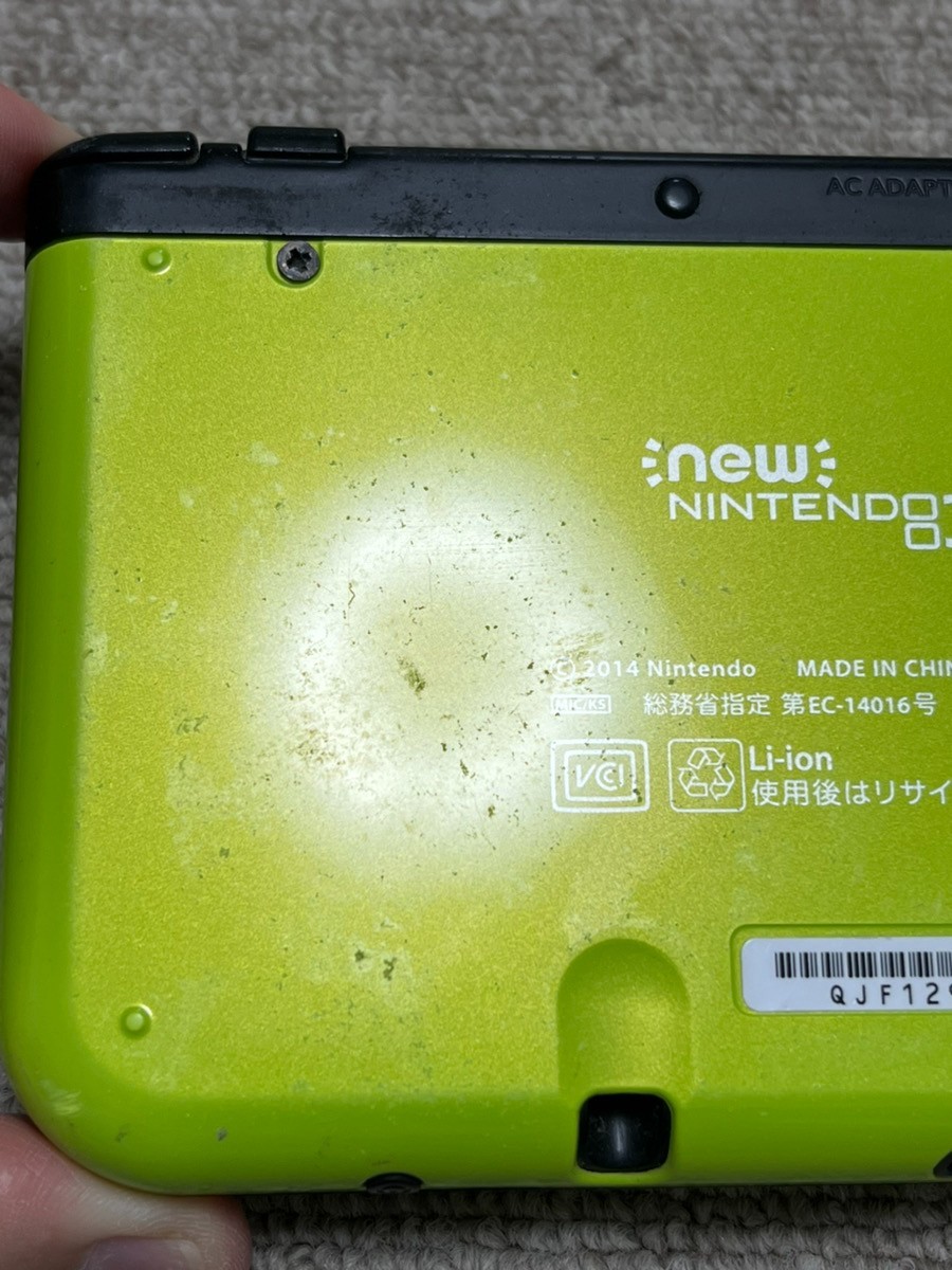 New Nintendo 3DS XL LL Black Lime Console region Japanese B816