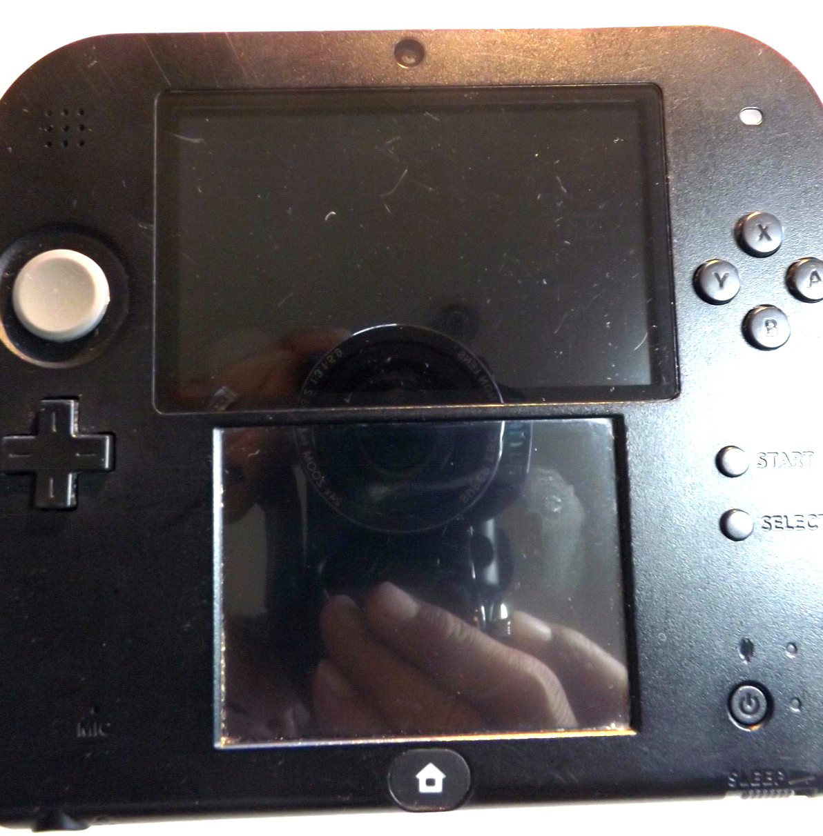 2011 Nintendo 2DS Handheld System Launch Edition Crimson Red with Power Adapter