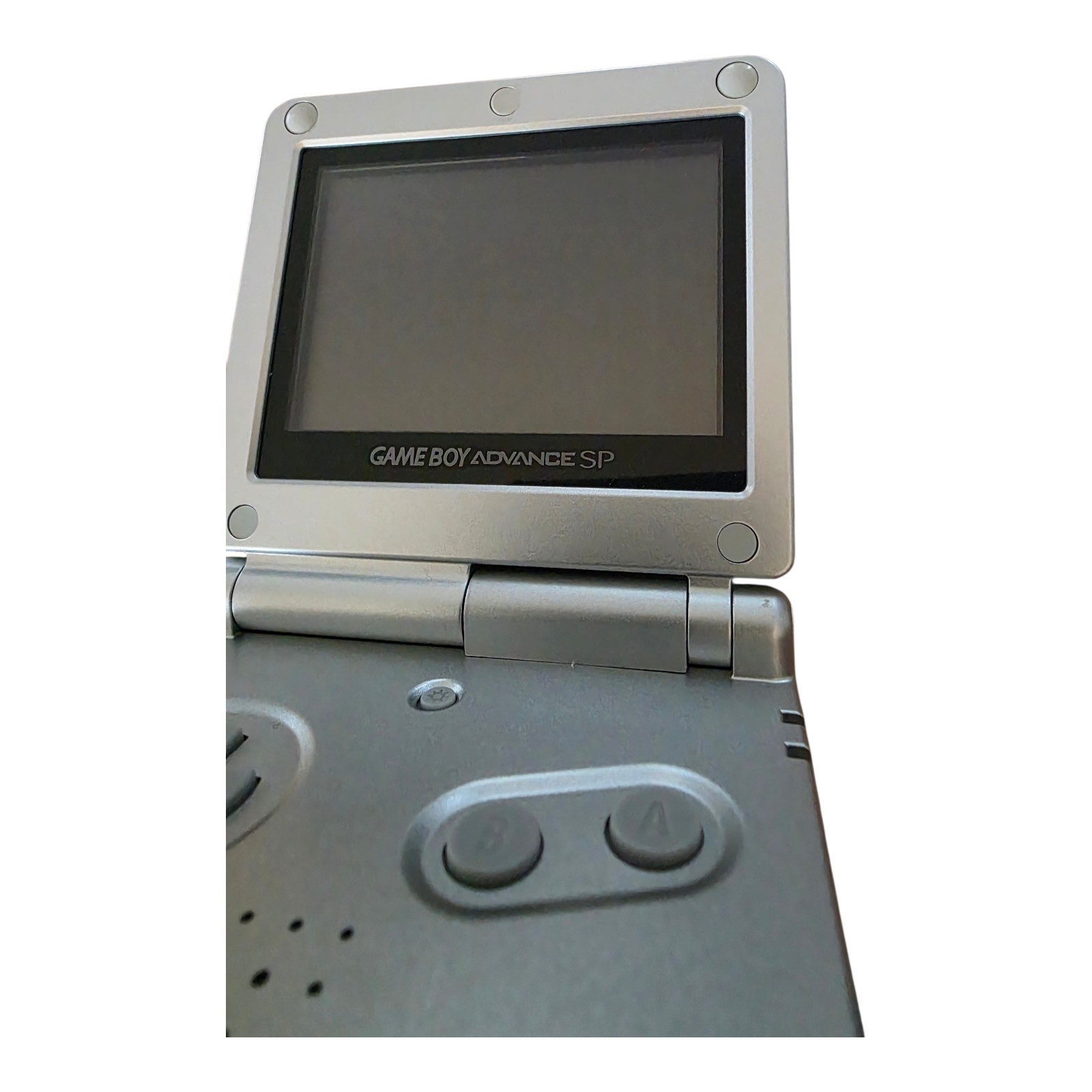 Nintendo GBA SP Handheld System – Silver – AGS-001 – with Charger *Ex. Condition
