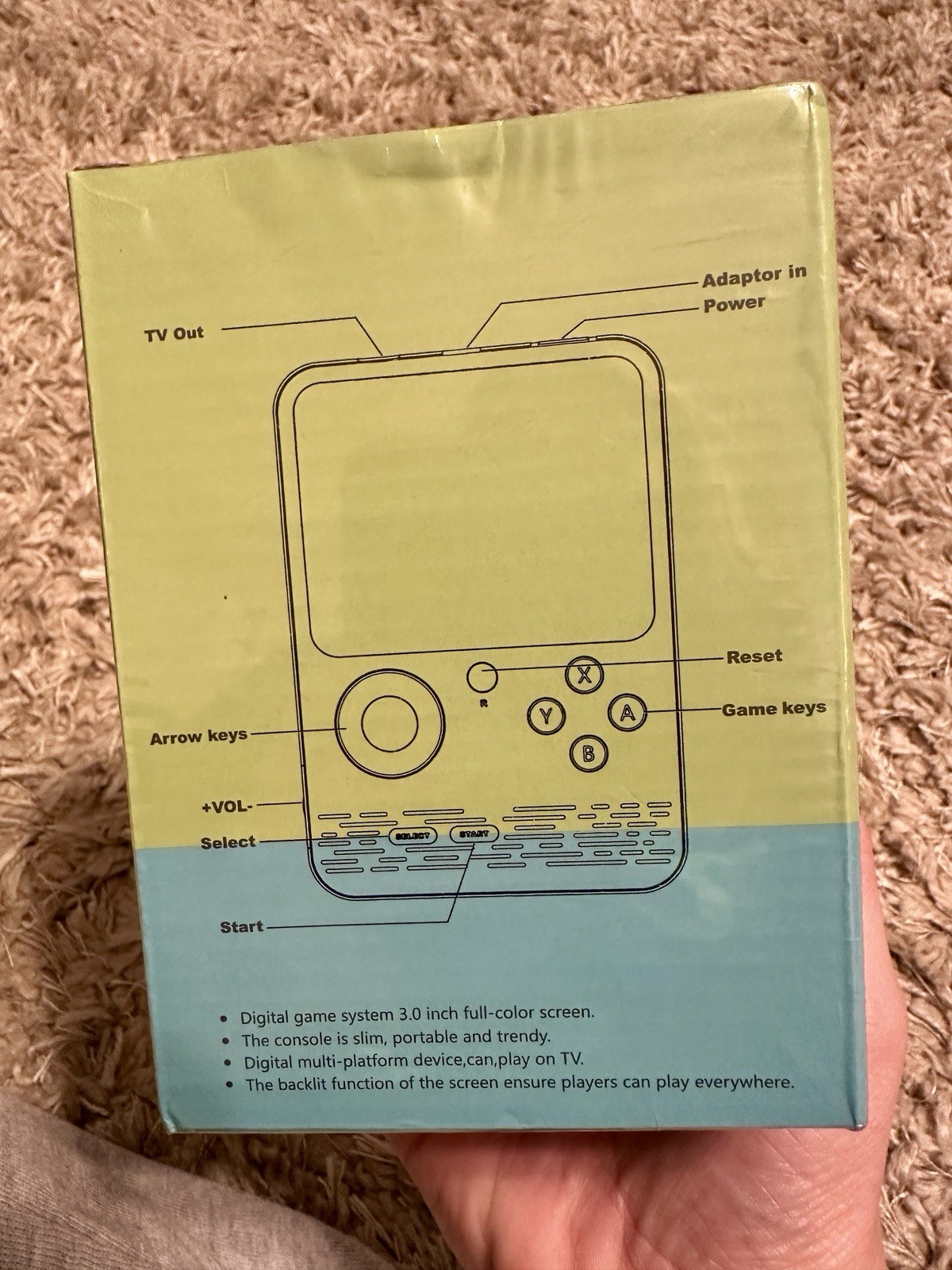 G5 Handheld Game Console 3.0” Color Screen Portable Retro Game Player NEW