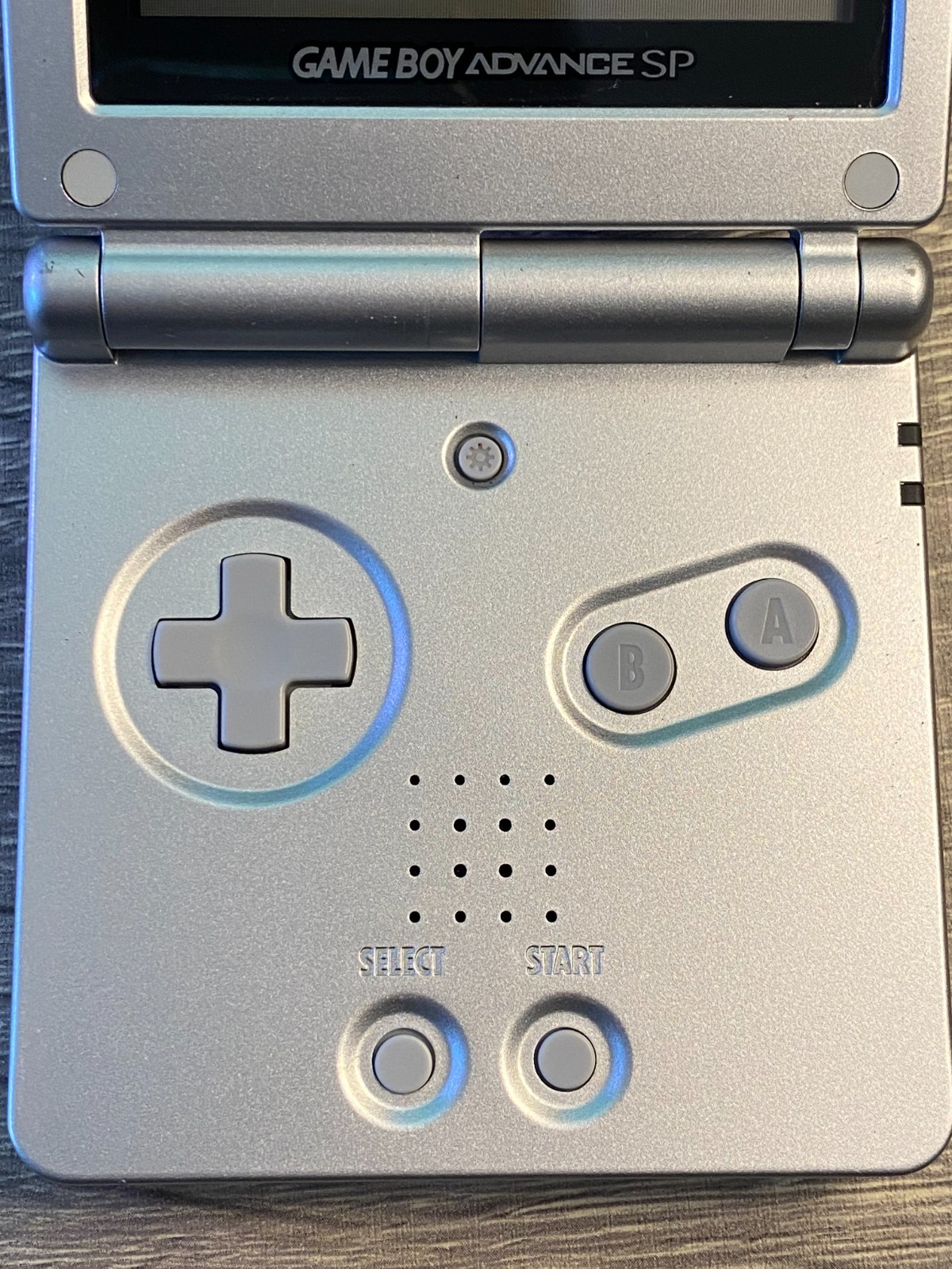 Nintendo Game Boy Advance SP AGS-001 – Silver / Platinum & Games – Zelda, Mario