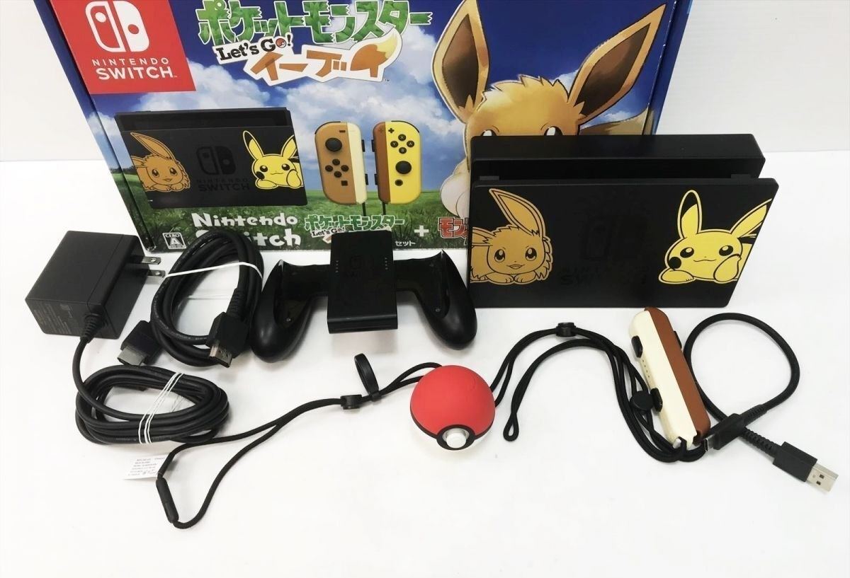 Nintendo Switch Pokemon Lets Go Pikachu&Eevee Edition Console Ball Plus 1day