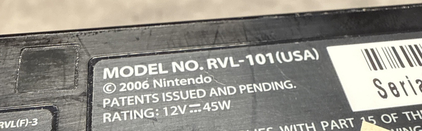 Nintendo Wii Family Edition RVL-101 512MB Black Console Tested Works