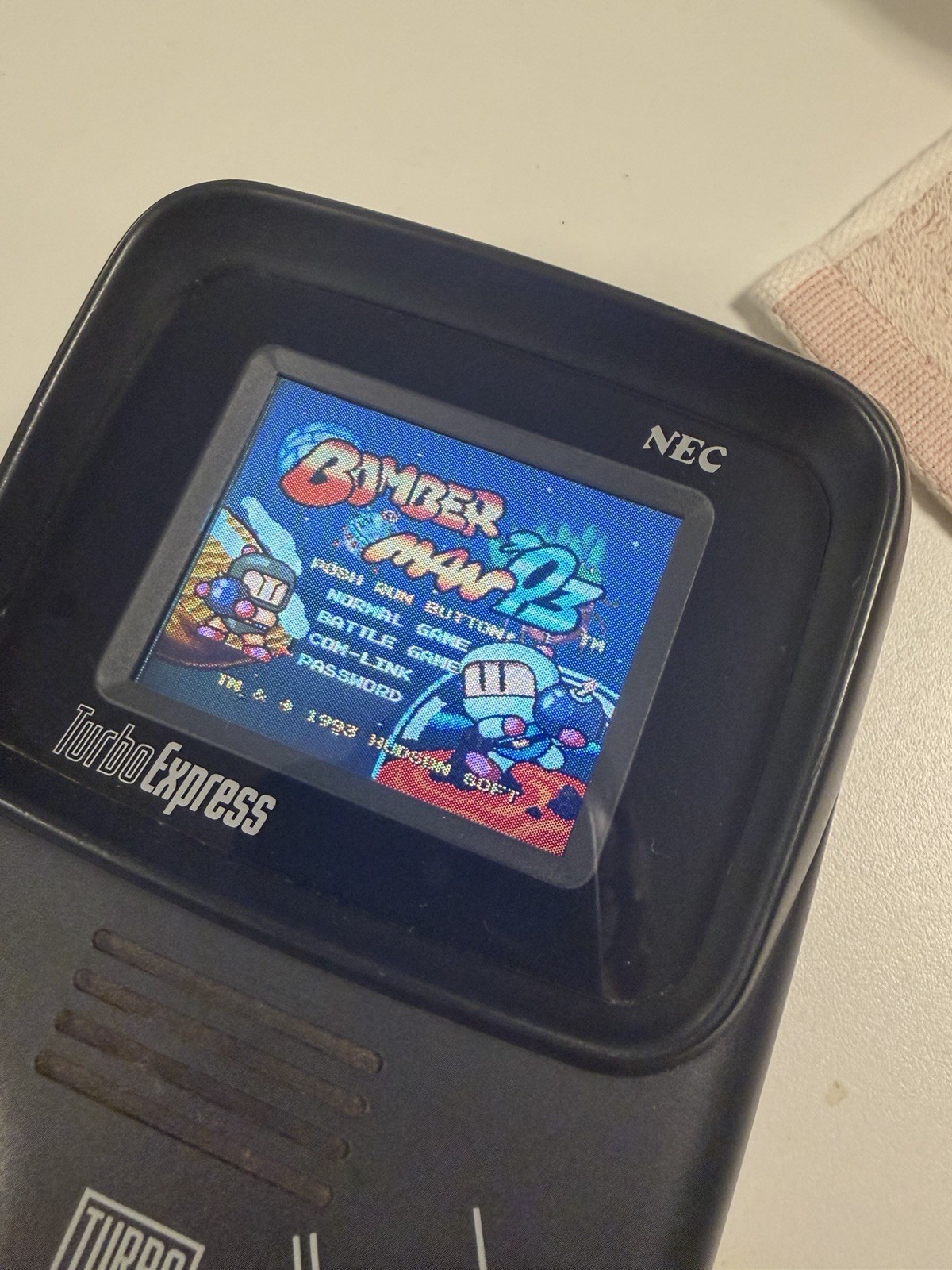 TurboExpress Launch Edition Black Handheld System Read Description