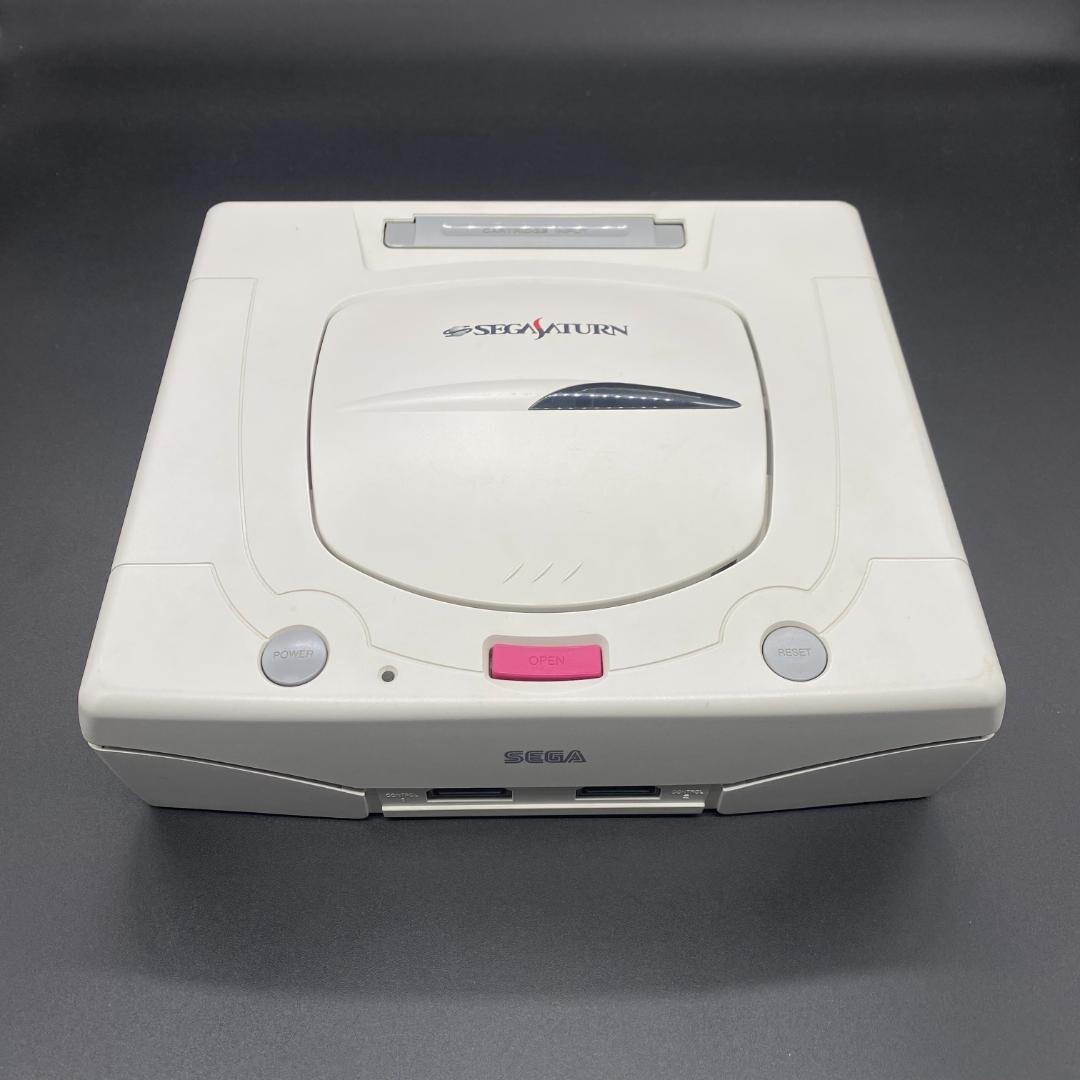 Sega Saturn White Console HST-3220 Tested Works Japanese NTSC-J Retro Game Syste