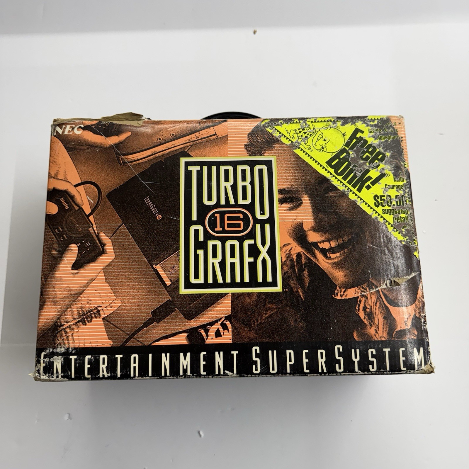 Tg16 – NEC TurboGrafx-16 System Black Console *Not complete* W/ Box Tested Works