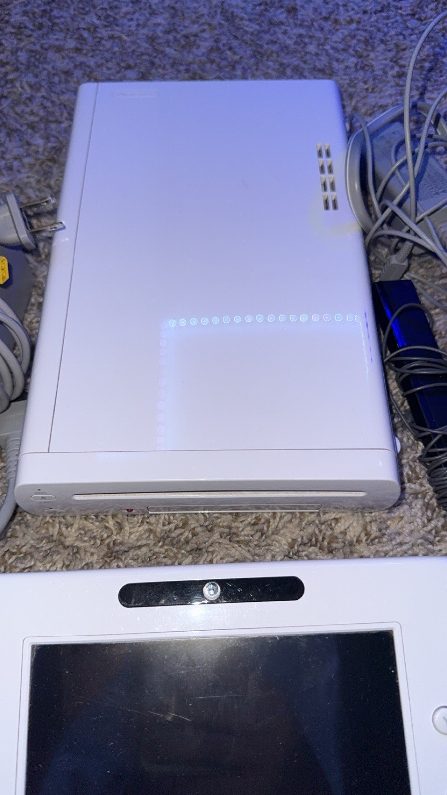 Nintendo Wii U WUP-001(02) 8GB White Console System Bundle Tested Working