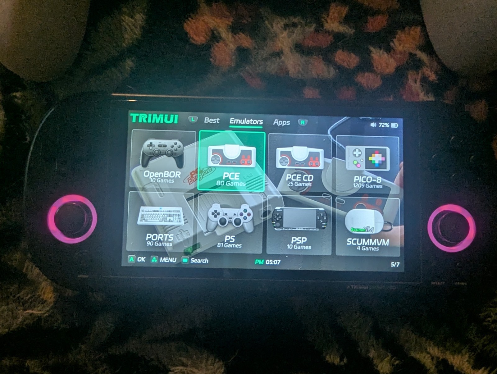 Trimui Smart Pro With Crossmix Os. Two Cases, Screen Protector, And Grip.