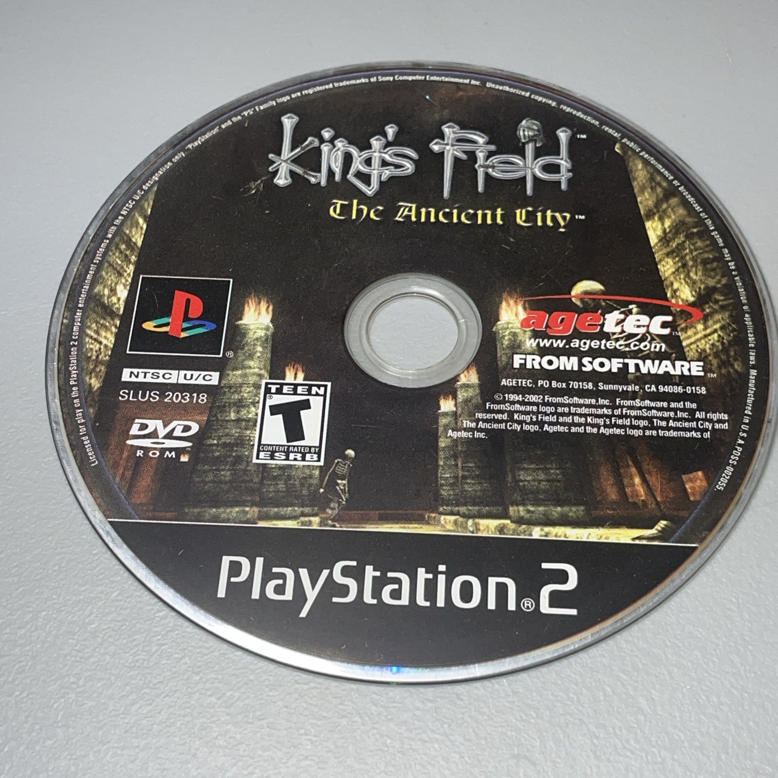 Kings Field: The Ancient City (Sony PlayStation 2, 2002) PS2 DISC ONLY Tested