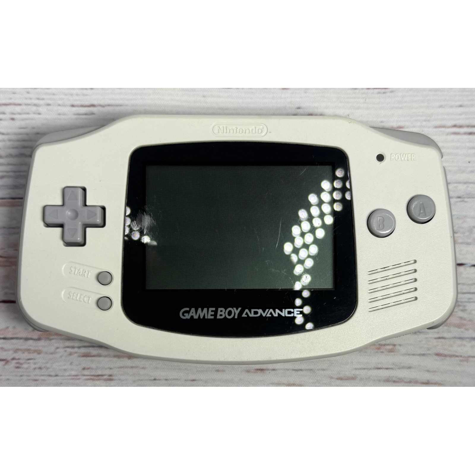 Nintendo Game Boy Advance White Console Handheld System GBA Tested AGB-001