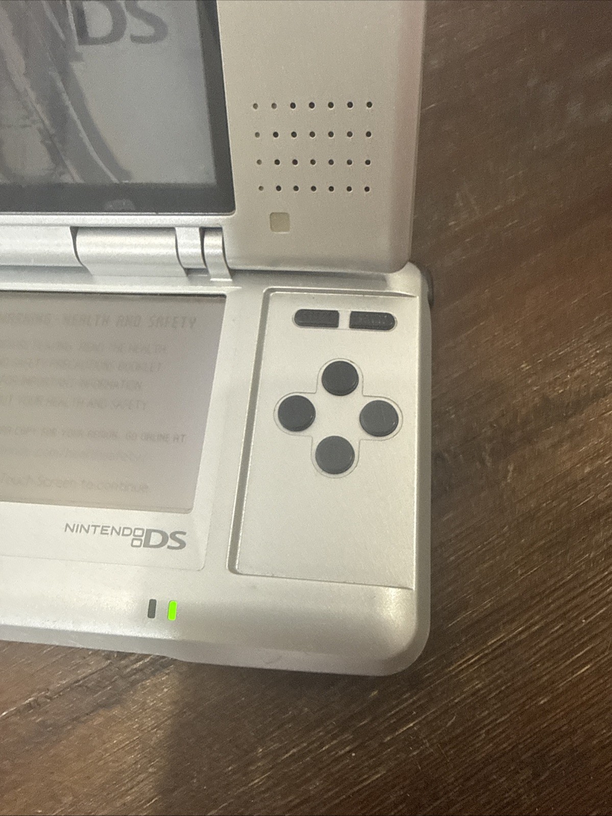 Nintendo DS Original Console NTR-001 Titanium Silver For Parts Bad Top Screen