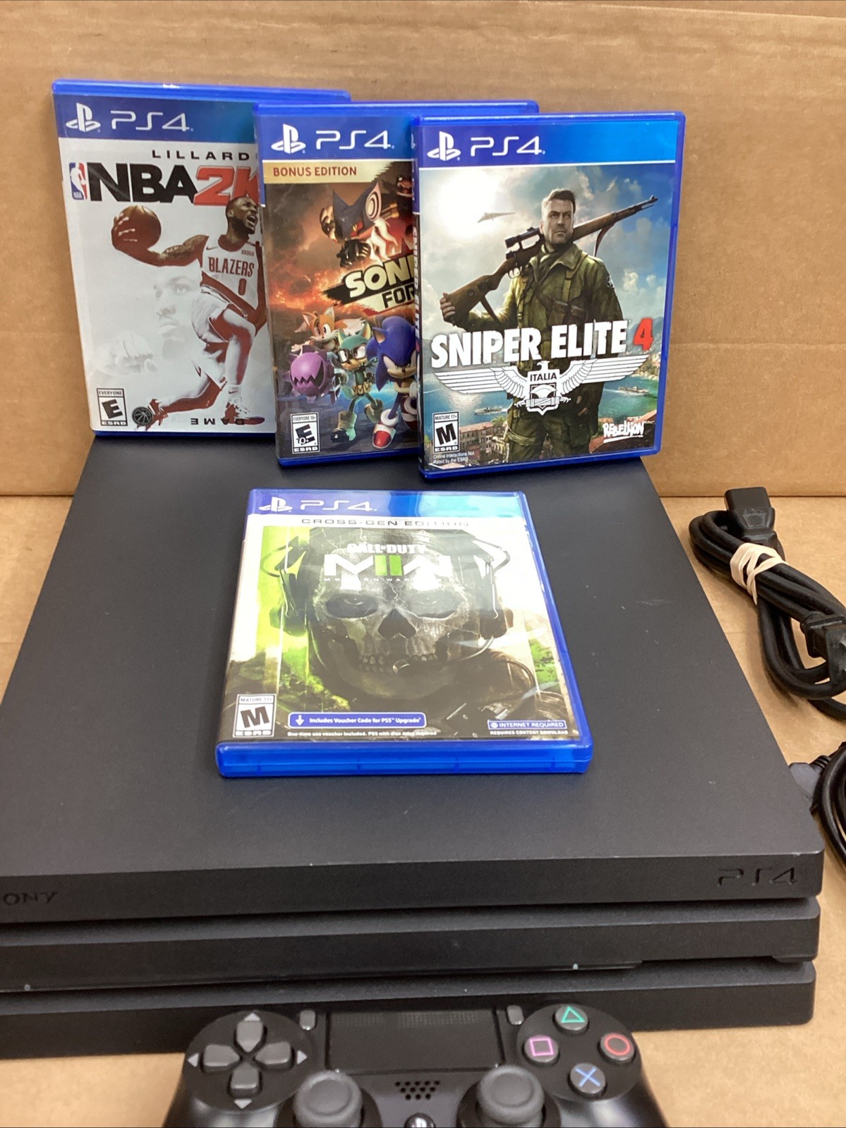 Sony PlayStation 4 PS4 Pro (Sony PlayStation 4 2019) Console Bundle 1TB