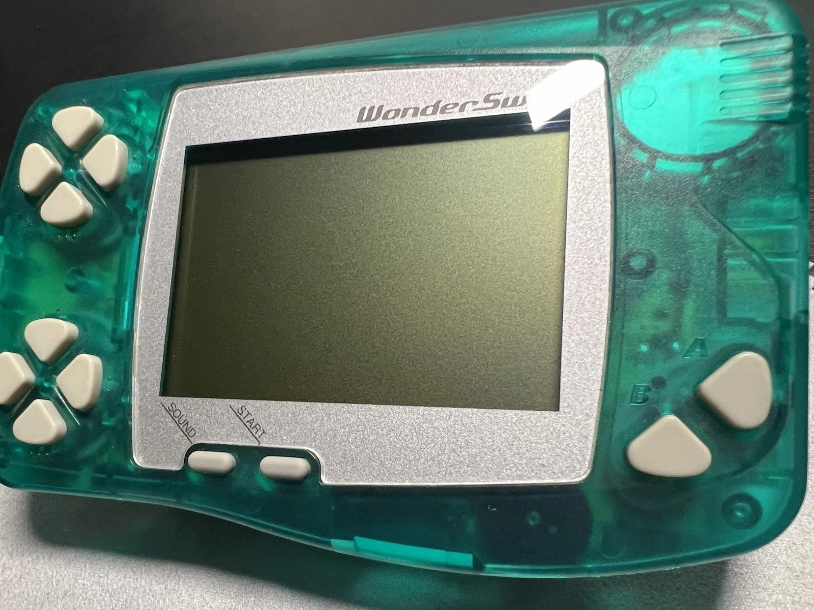 Bandai WonderSwan Clear Green Handheld Working US Seller