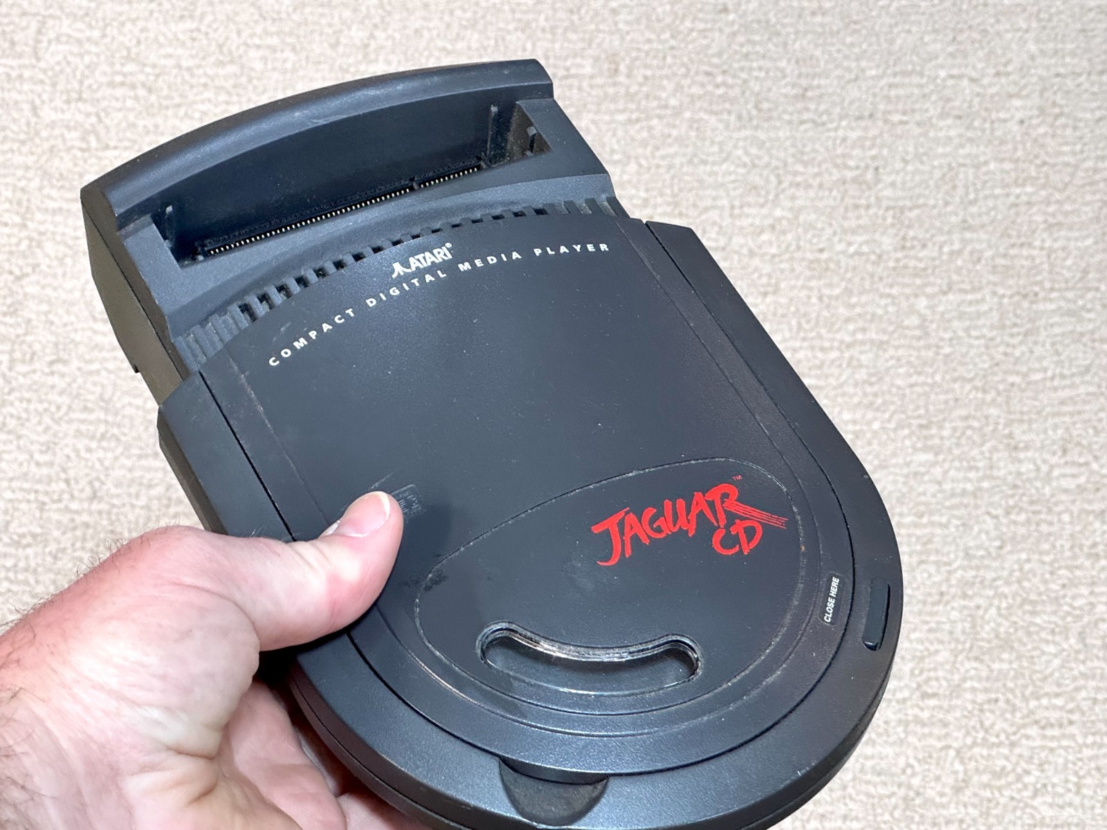 Atari Jaguar CD Add-On Console Unit System w/ AC Adapter – Works – TESTED