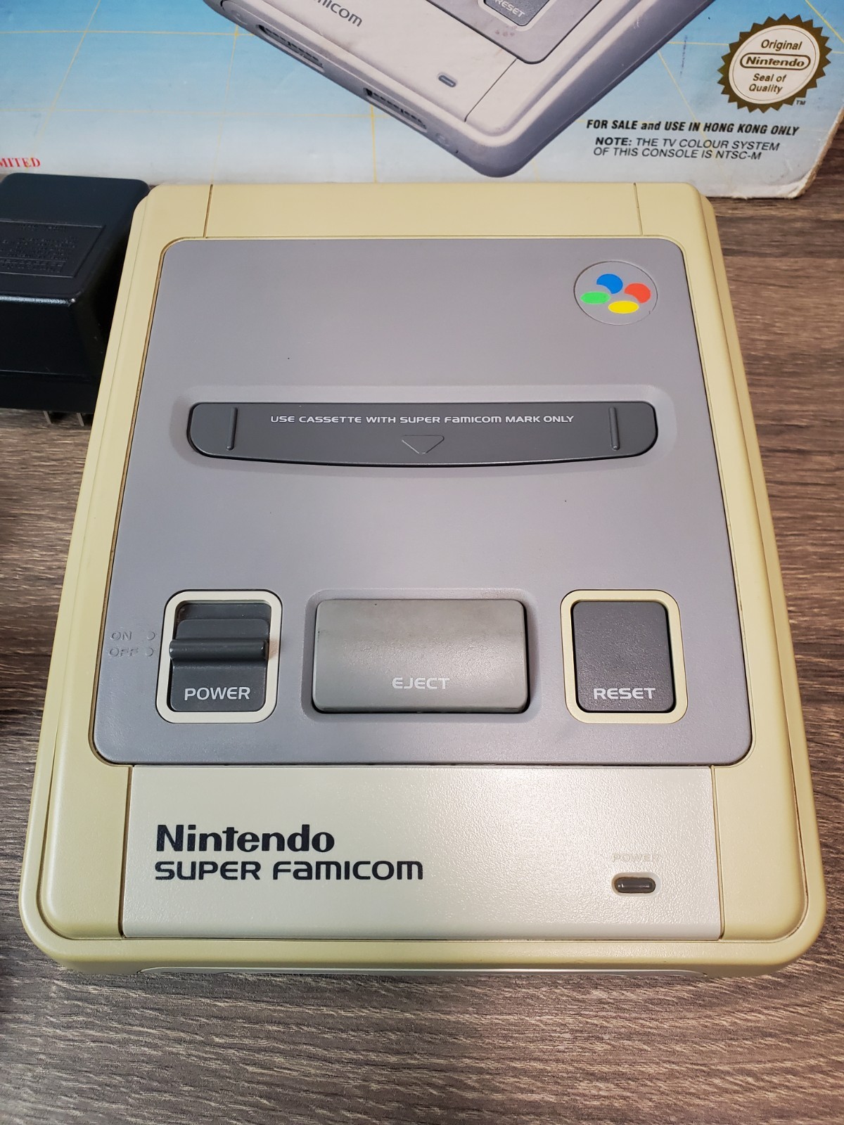 Nintendo Super Famicom Console With Box & Game SHVC-001(Read Description) Tested